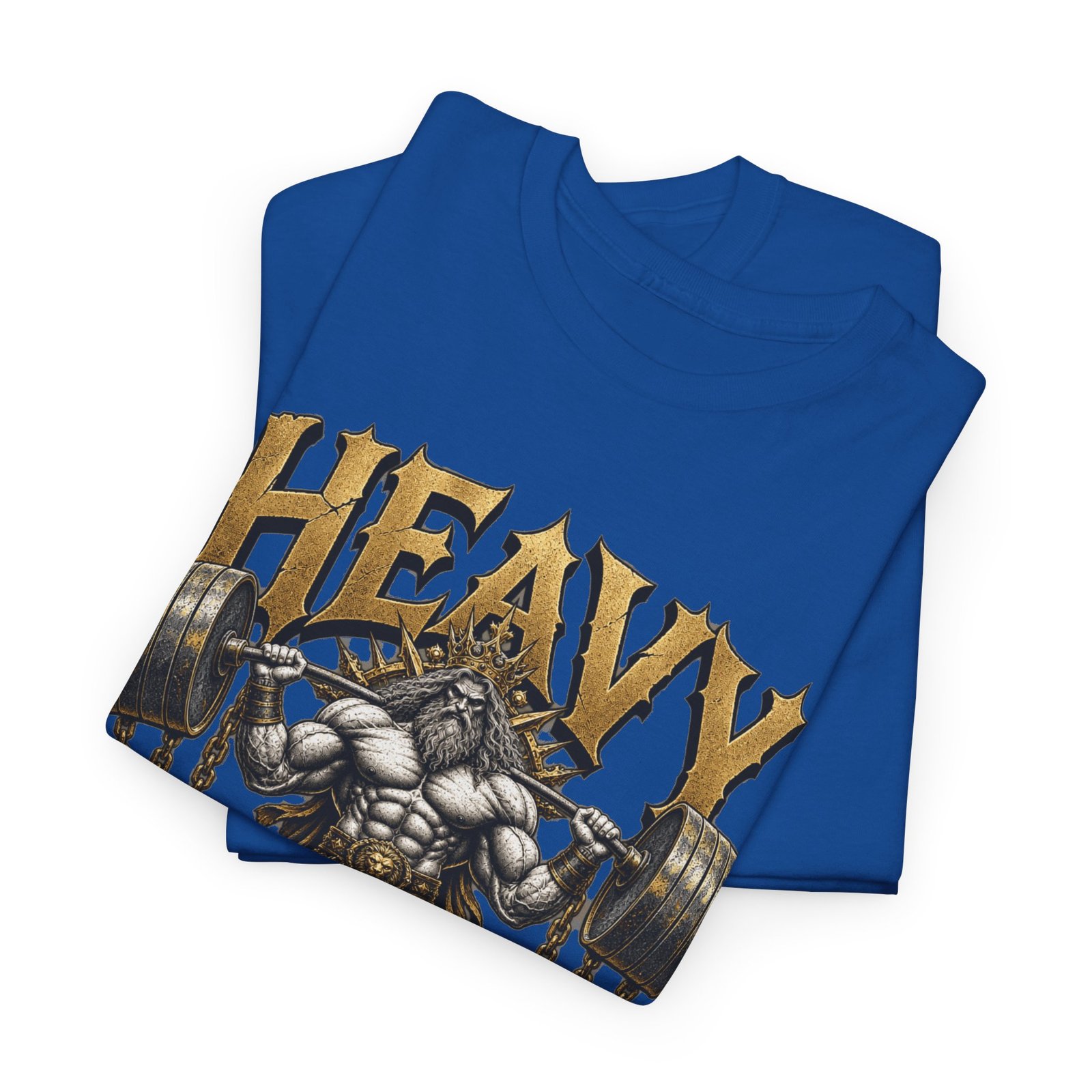 Heavy Is The Crown T-Shirt – Viking Weightlifting Gym Tee - Image 12