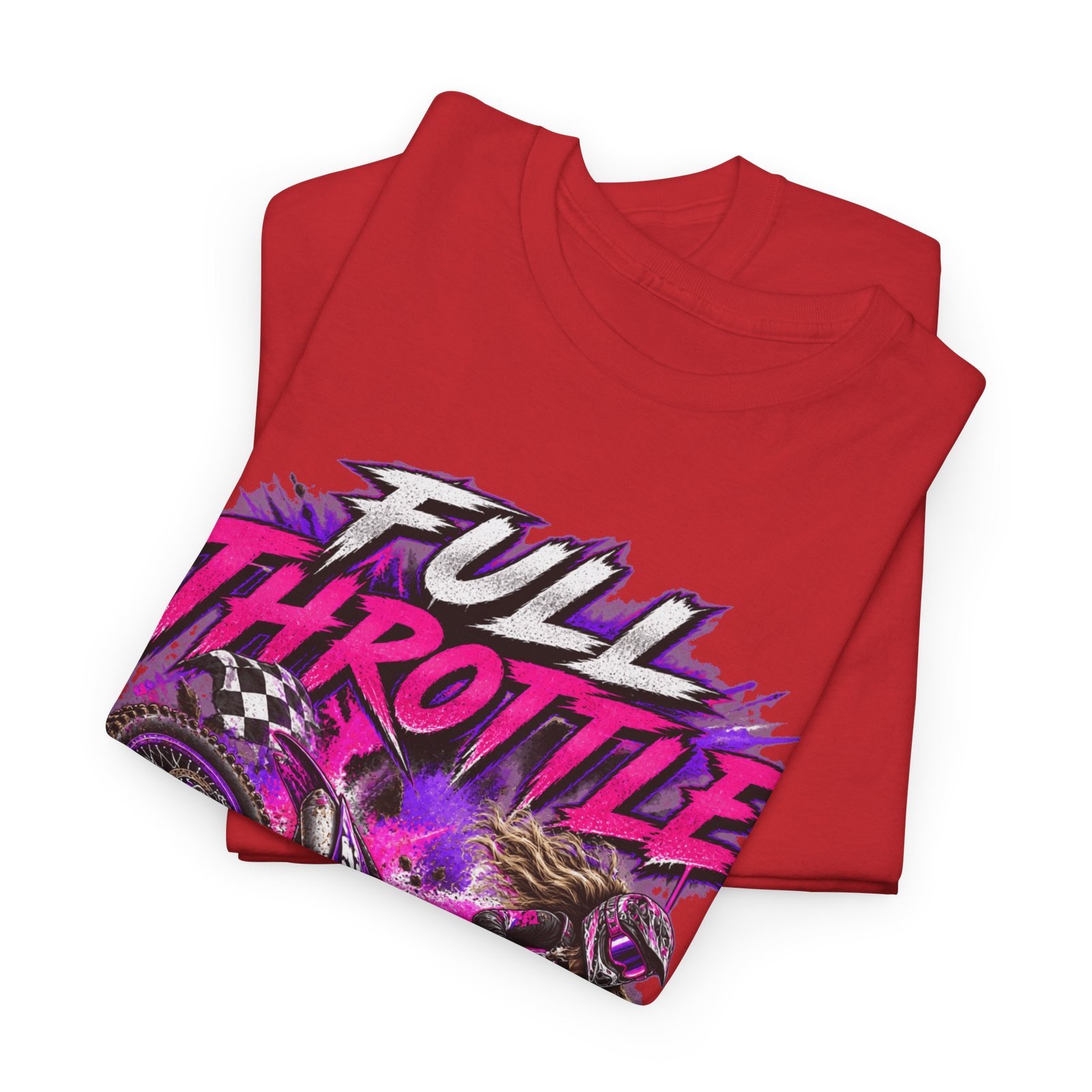 Full Throttle Dirt Bike T-Shirt — Motocross Rider Graphic Tee - Image 27