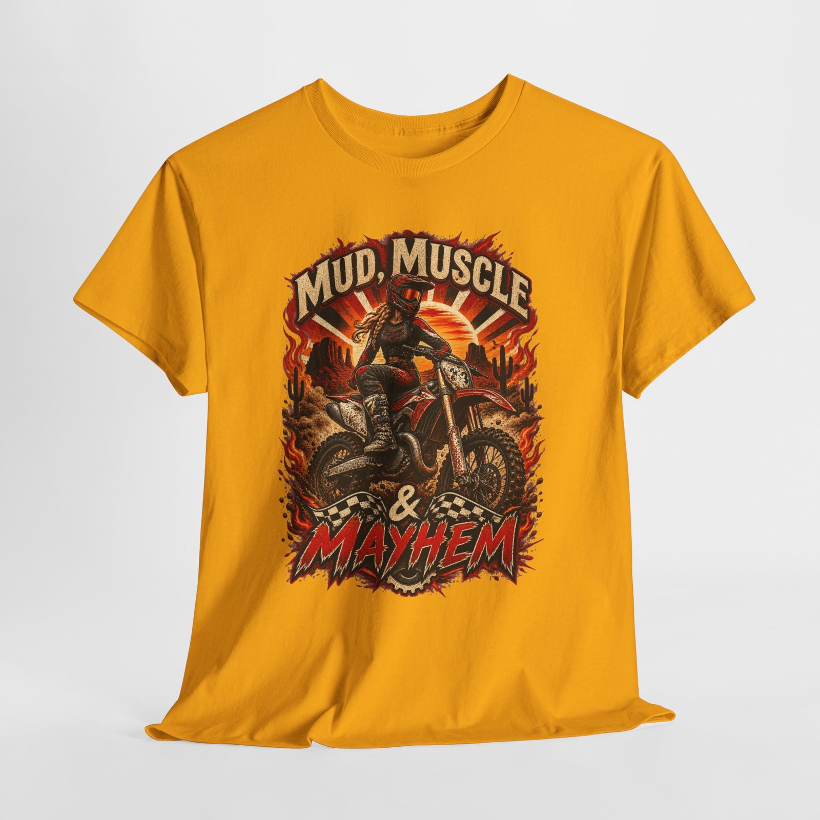Mud, Muscle & Mayhem Dirt Bike T‑Shirt — Off‑Road Motocross Rider Tee - Image 10