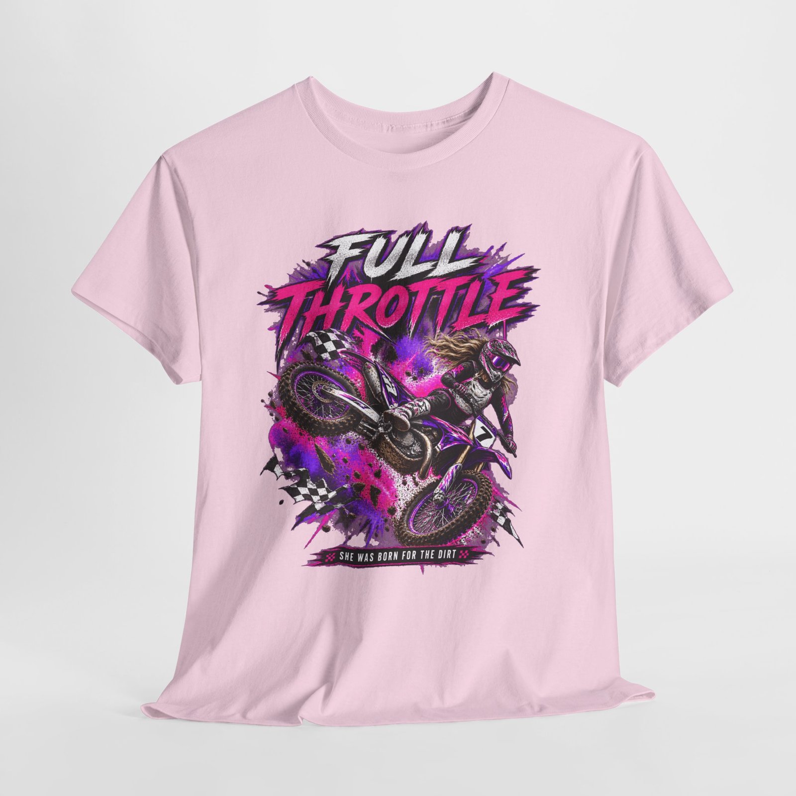 Full Throttle Dirt Bike T-Shirt — Motocross Rider Graphic Tee - Image 22