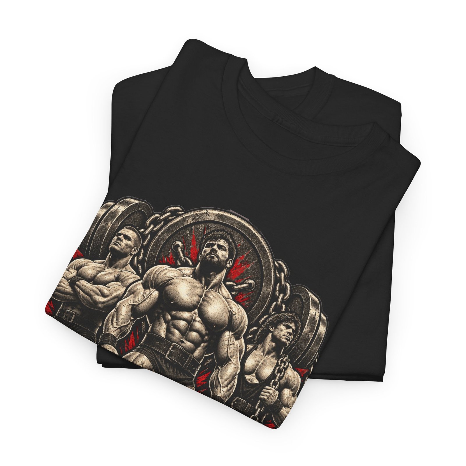 House of Iron Gym T-Shirt — 'House of Iron' Weightlifting Muscle Tee - Image 3