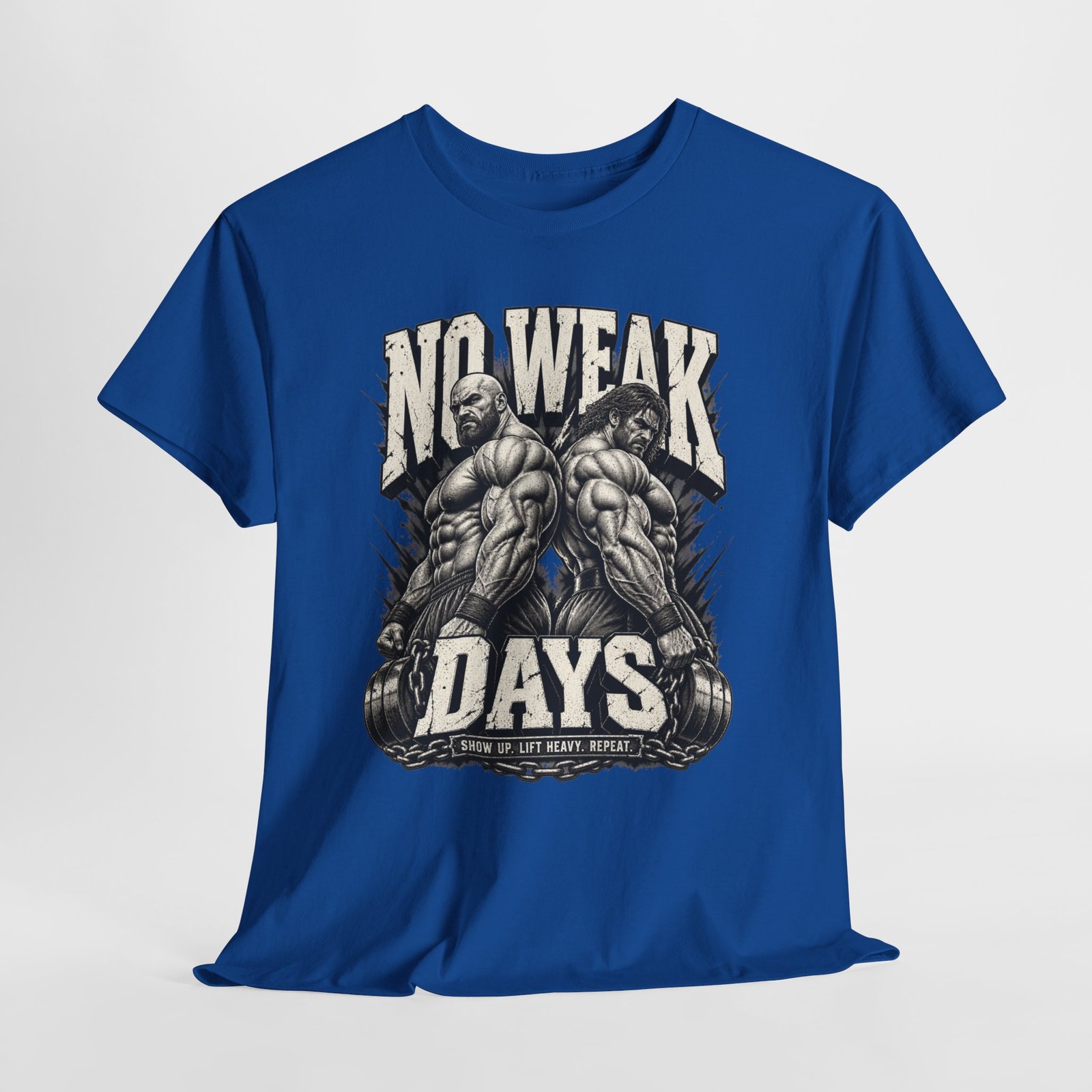 No Weak Days Gym T-Shirt — Motivational Bodybuilding Tee - Image 10