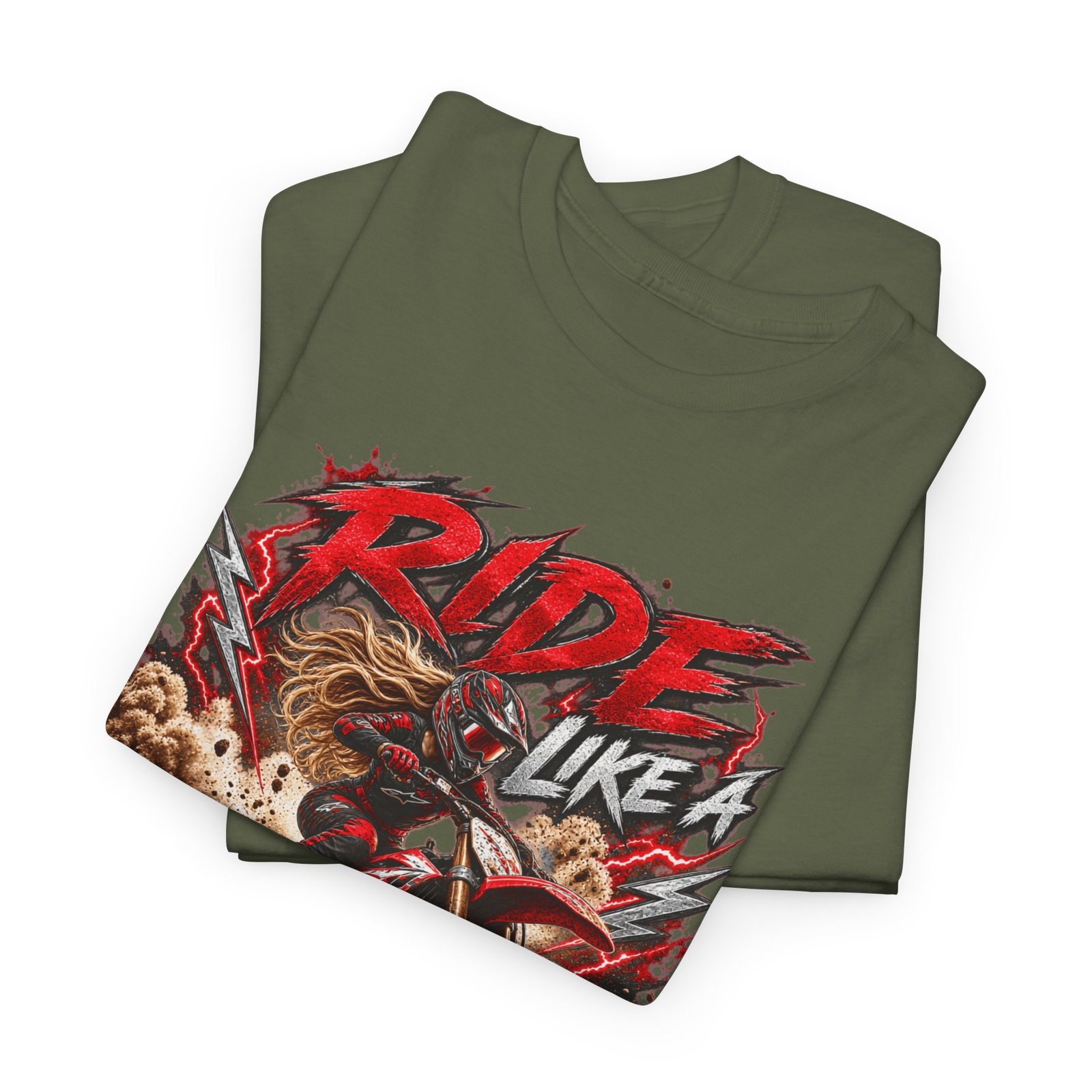 Ride Like a Girl Dirt Bike Tee — Women’s Motocross Motorcycle Shirt - Image 15