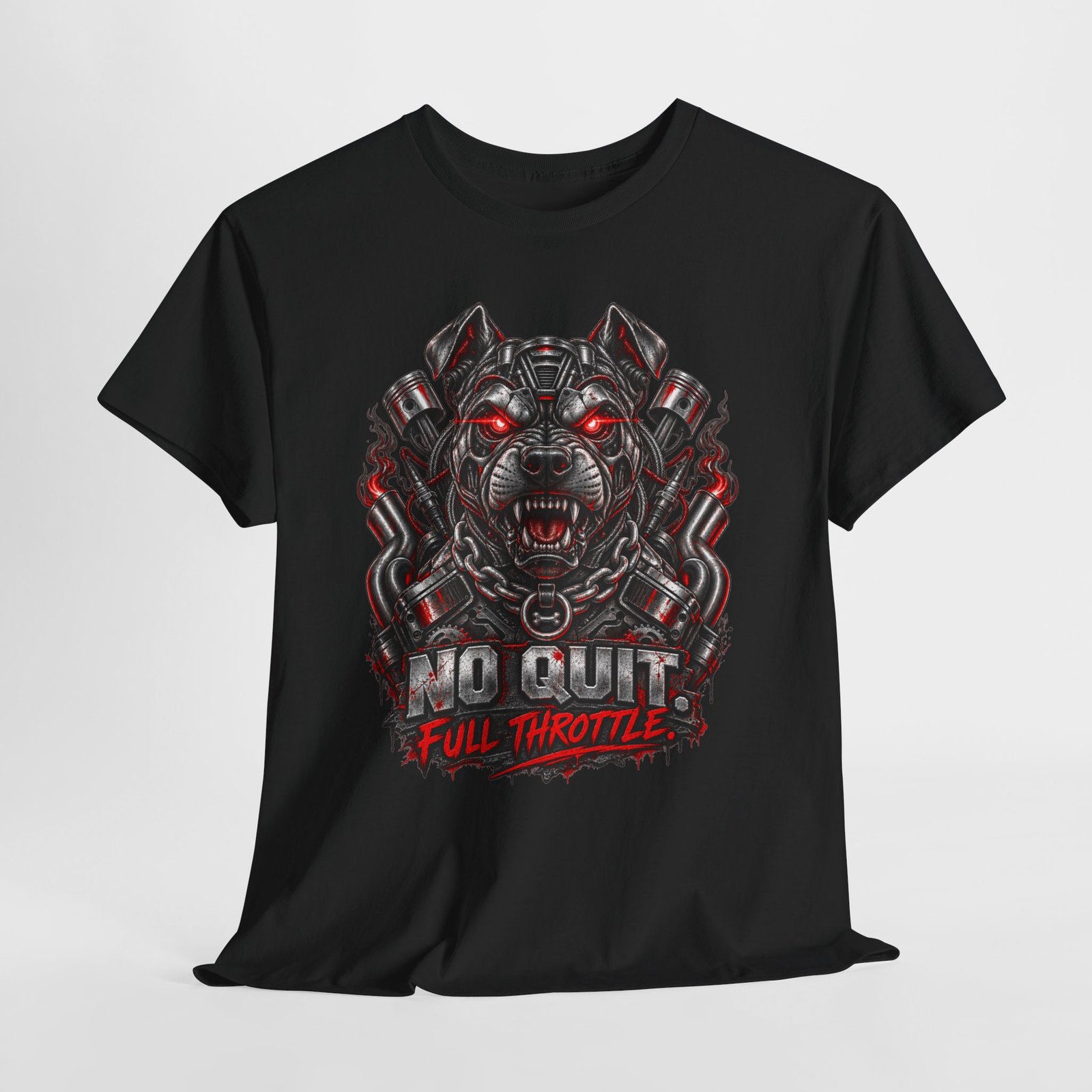 No Quit Full Throttle Bear Tee - Image 4