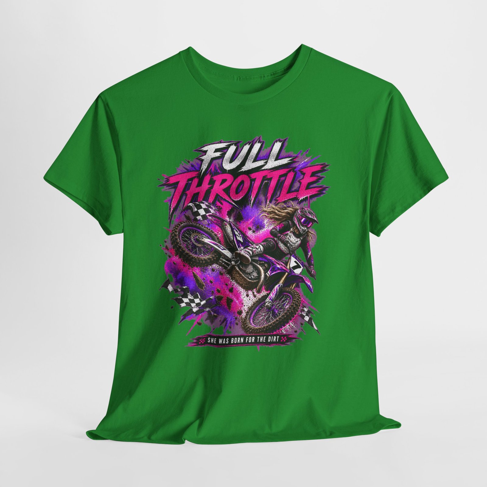 Full Throttle Dirt Bike T-Shirt — Motocross Rider Graphic Tee - Image 16