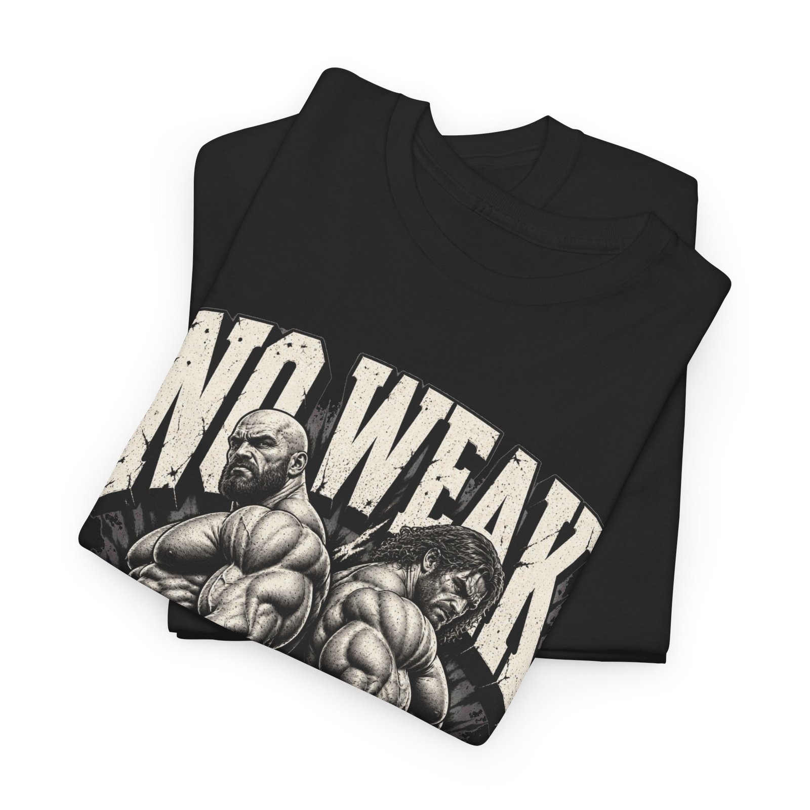 No Weak Days Gym T-Shirt — Motivational Bodybuilding Tee - Image 3