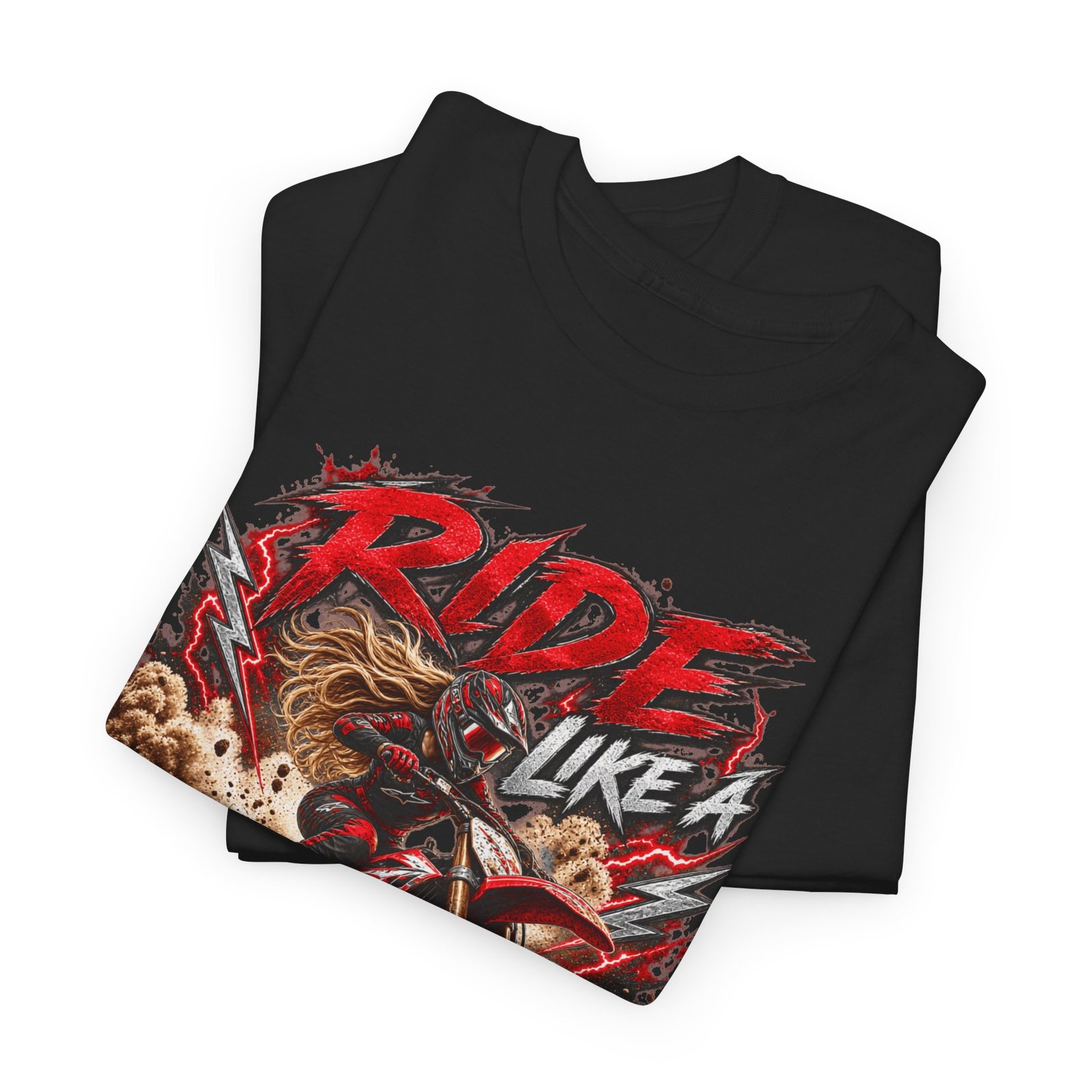 Ride Like a Girl Dirt Bike Tee — Women’s Motocross Motorcycle Shirt - Image 6