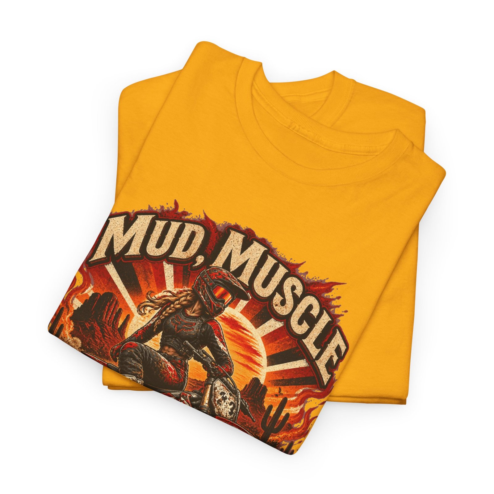 Mud, Muscle & Mayhem Dirt Bike T‑Shirt — Off‑Road Motocross Rider Tee - Image 12