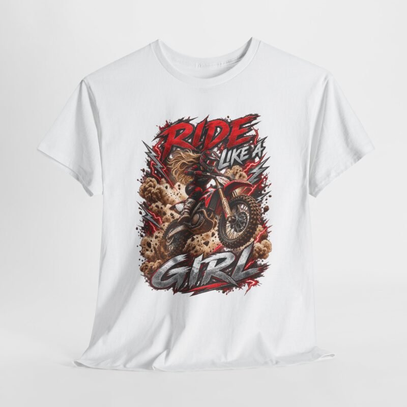 Ride Like a Girl Dirt Bike Tee — Women’s Motocross Motorcycle Shirt