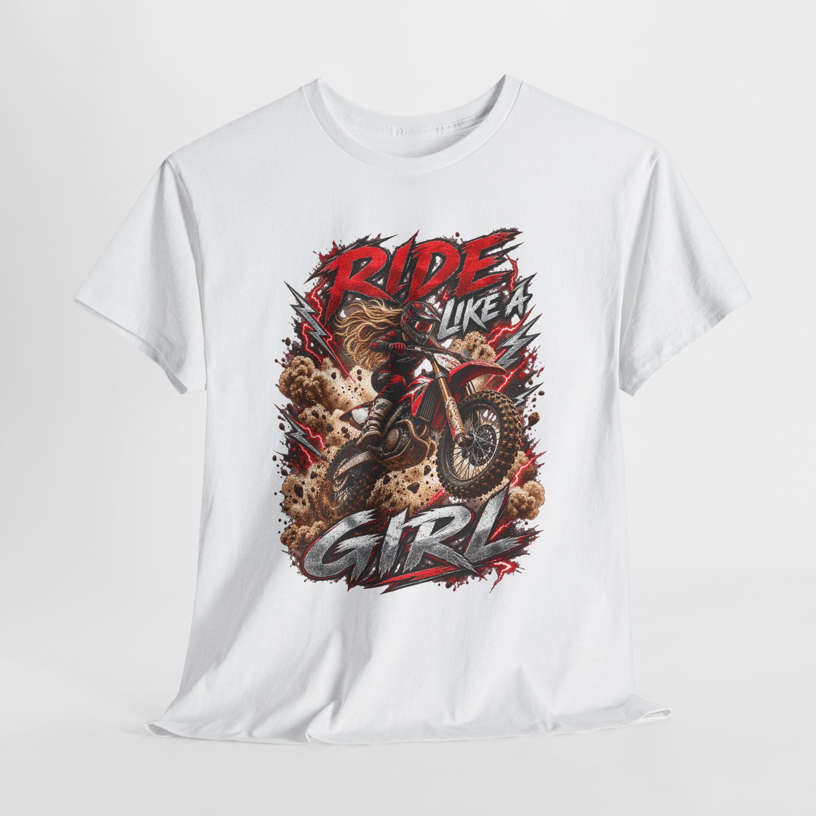Ride Like a Girl Dirt Bike Tee — Women’s Motocross Motorcycle Shirt