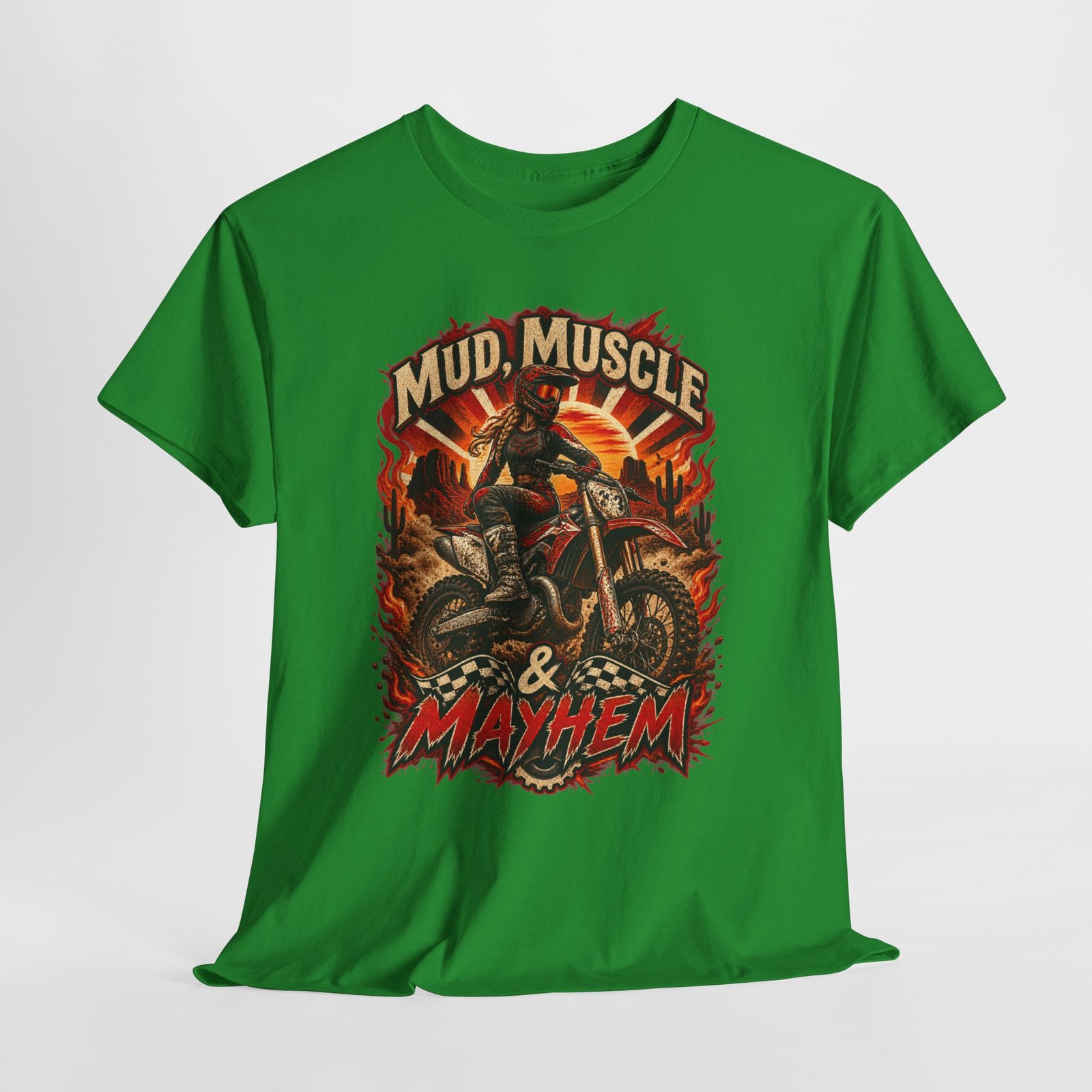 Mud, Muscle & Mayhem Dirt Bike T‑Shirt — Off‑Road Motocross Rider Tee - Image 16