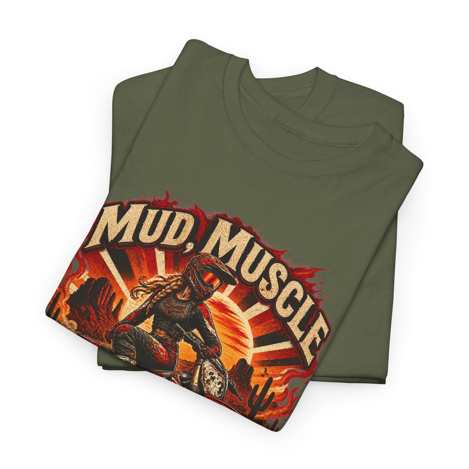 Mud, Muscle & Mayhem Dirt Bike T‑Shirt — Off‑Road Motocross Rider Tee - Image 15