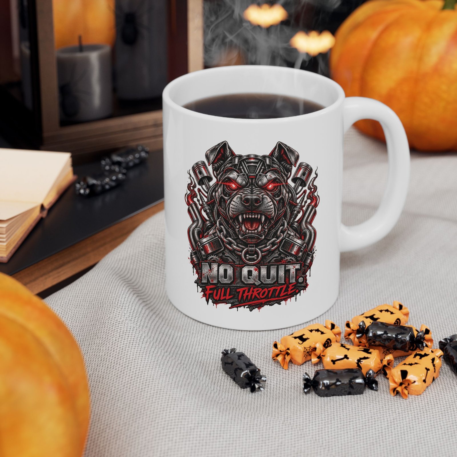 Horror Skull Ceramic Mug – Bloody Gothic Coffee Cup (11oz & 15oz) - Image 4