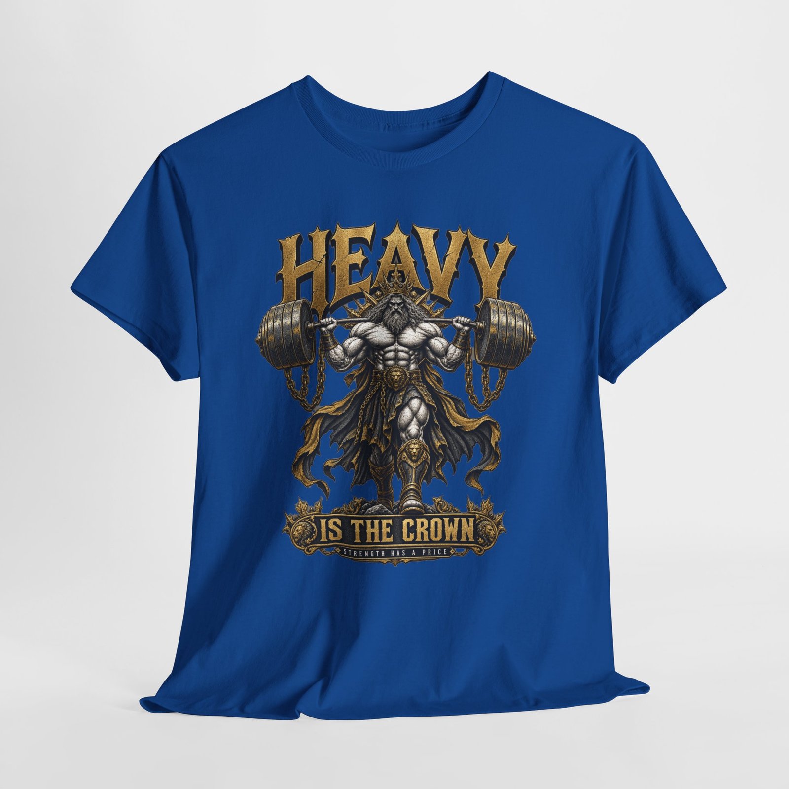Heavy Is The Crown T-Shirt – Viking Weightlifting Gym Tee - Image 10