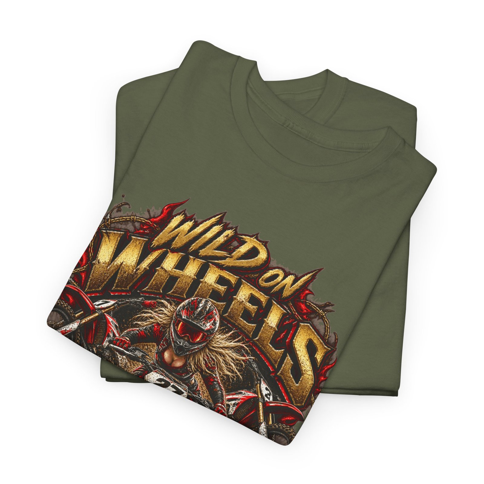 Wild on Wheels Motorcycle Tee — "Born to Ride" Biker Graphic T-Shirt - Image 15