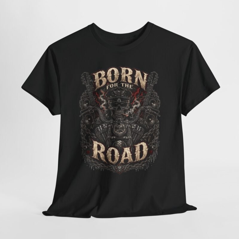 Born for the Road Motorcycle T-Shirt — Vintage Biker Tee