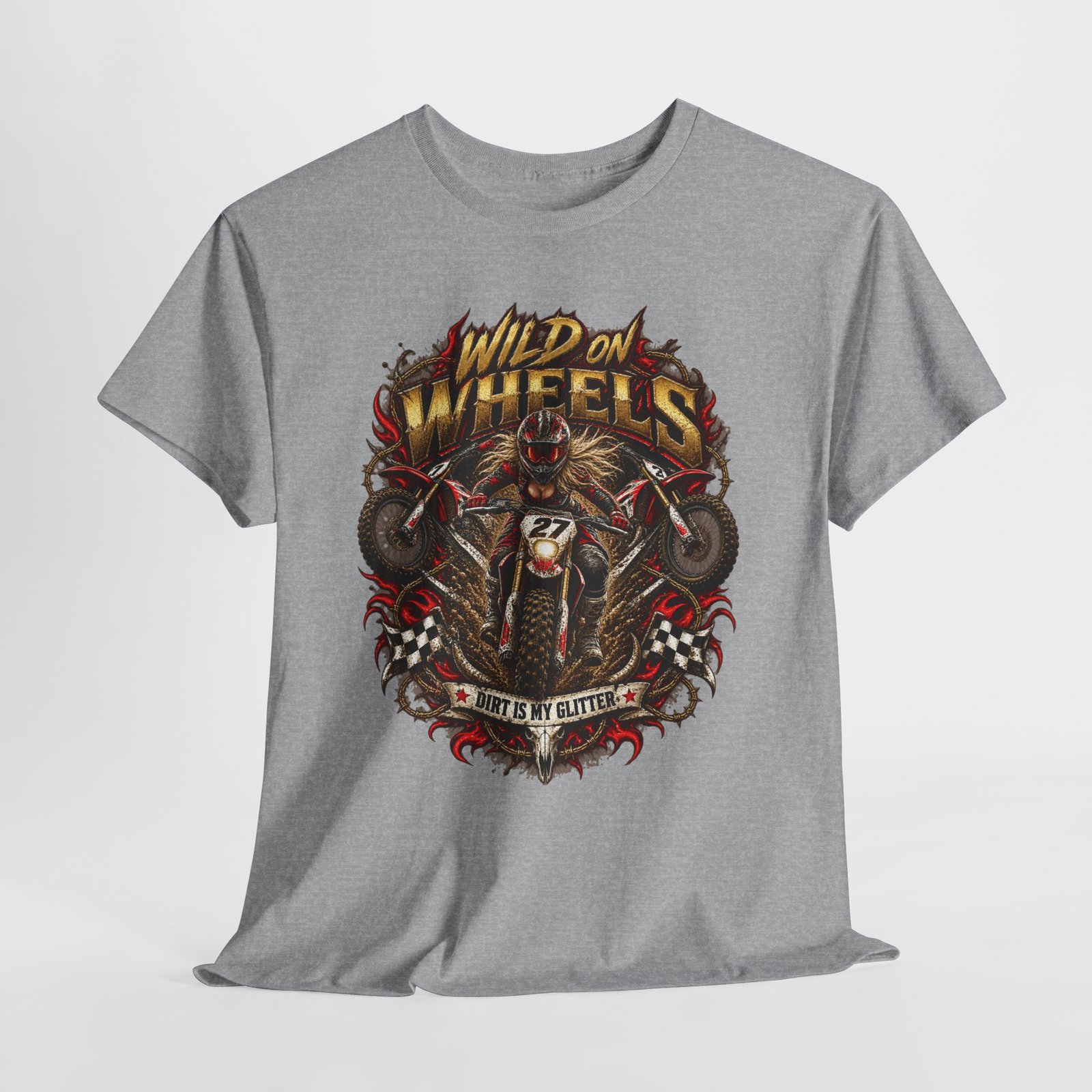 Wild on Wheels Motorcycle Tee — "Born to Ride" Biker Graphic T-Shirt - Image 7
