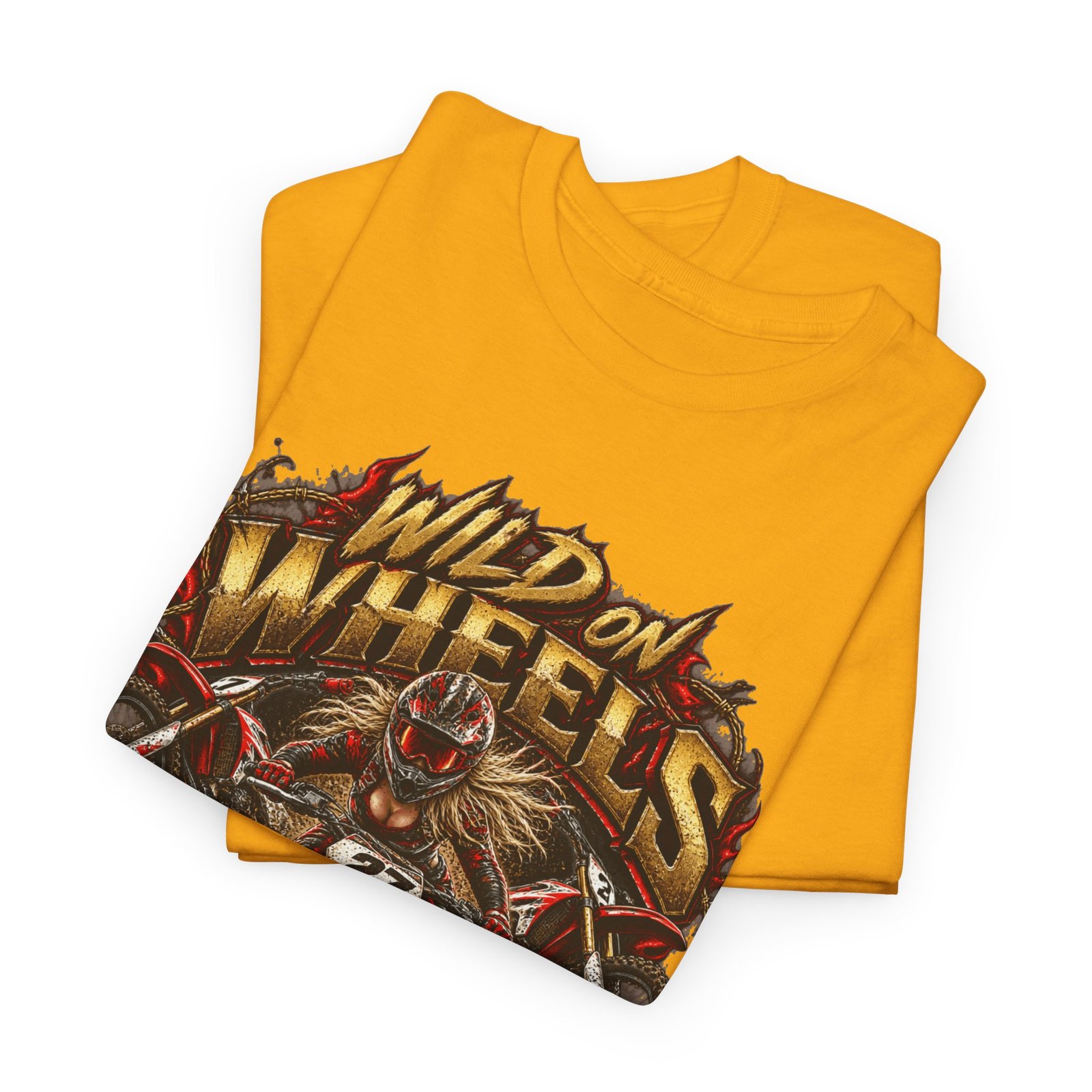 Wild on Wheels Motorcycle Tee — "Born to Ride" Biker Graphic T-Shirt - Image 12