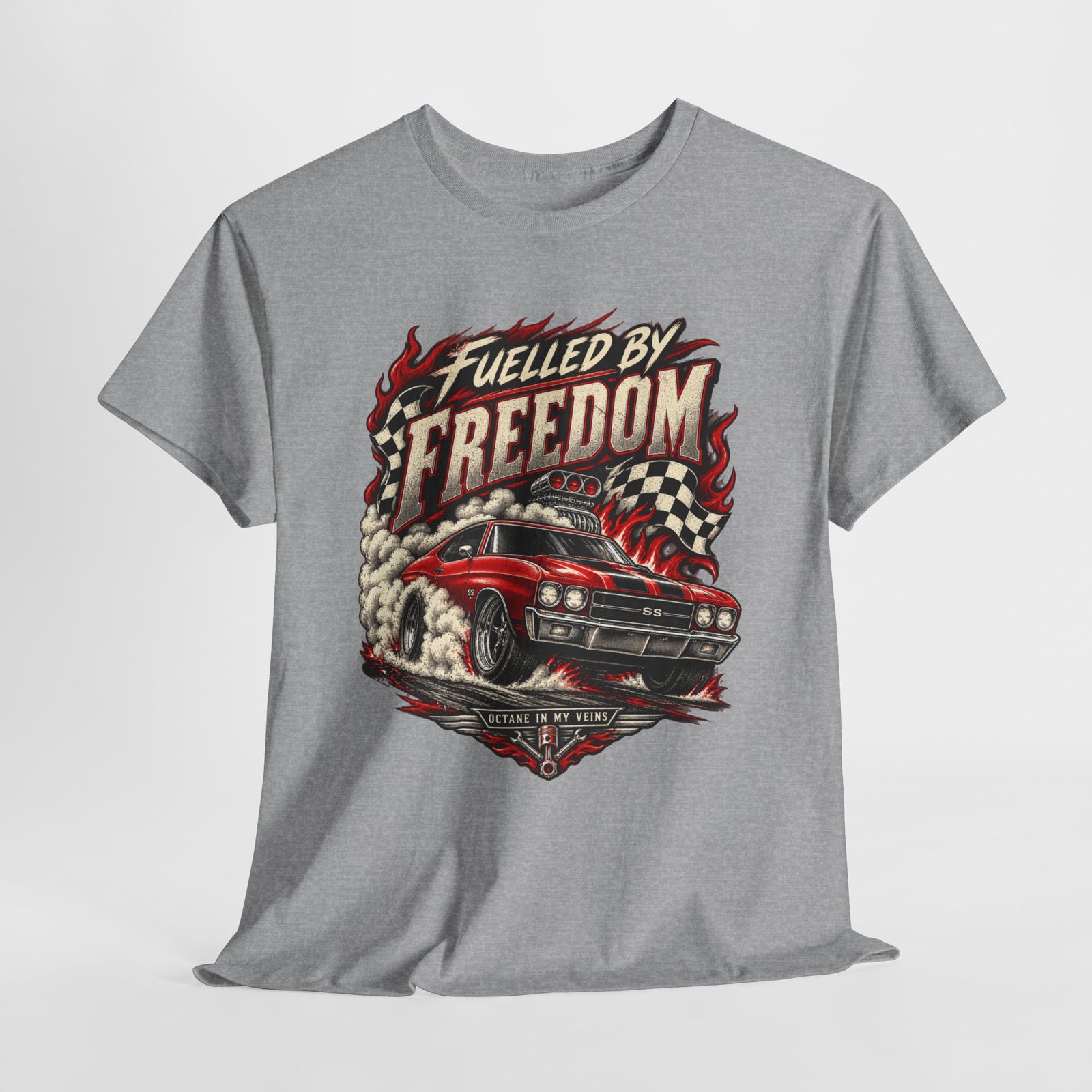 Fuelled By Freedom Muscle Car T-Shirt - Image 7
