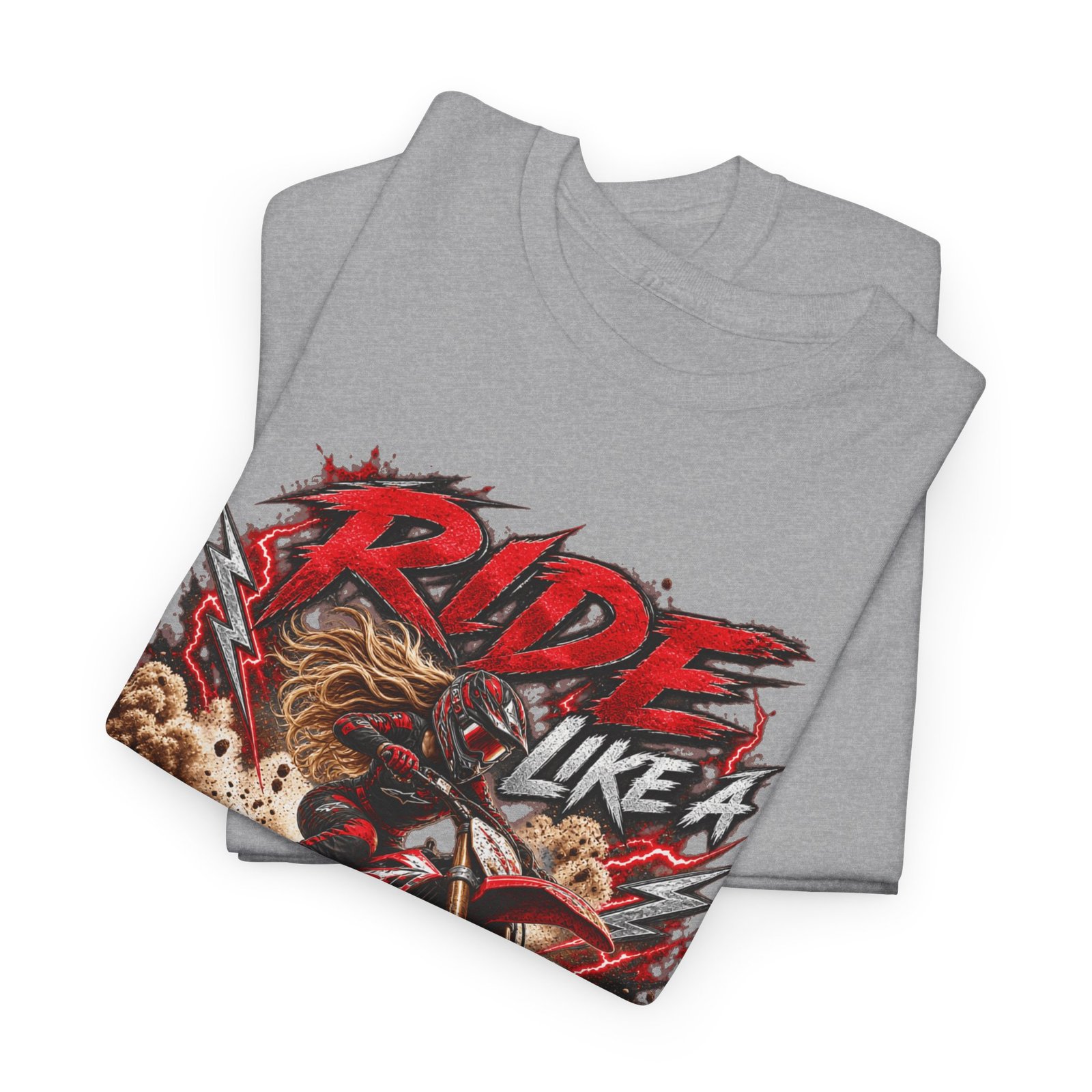 Ride Like a Girl Dirt Bike Tee — Women’s Motocross Motorcycle Shirt - Image 9