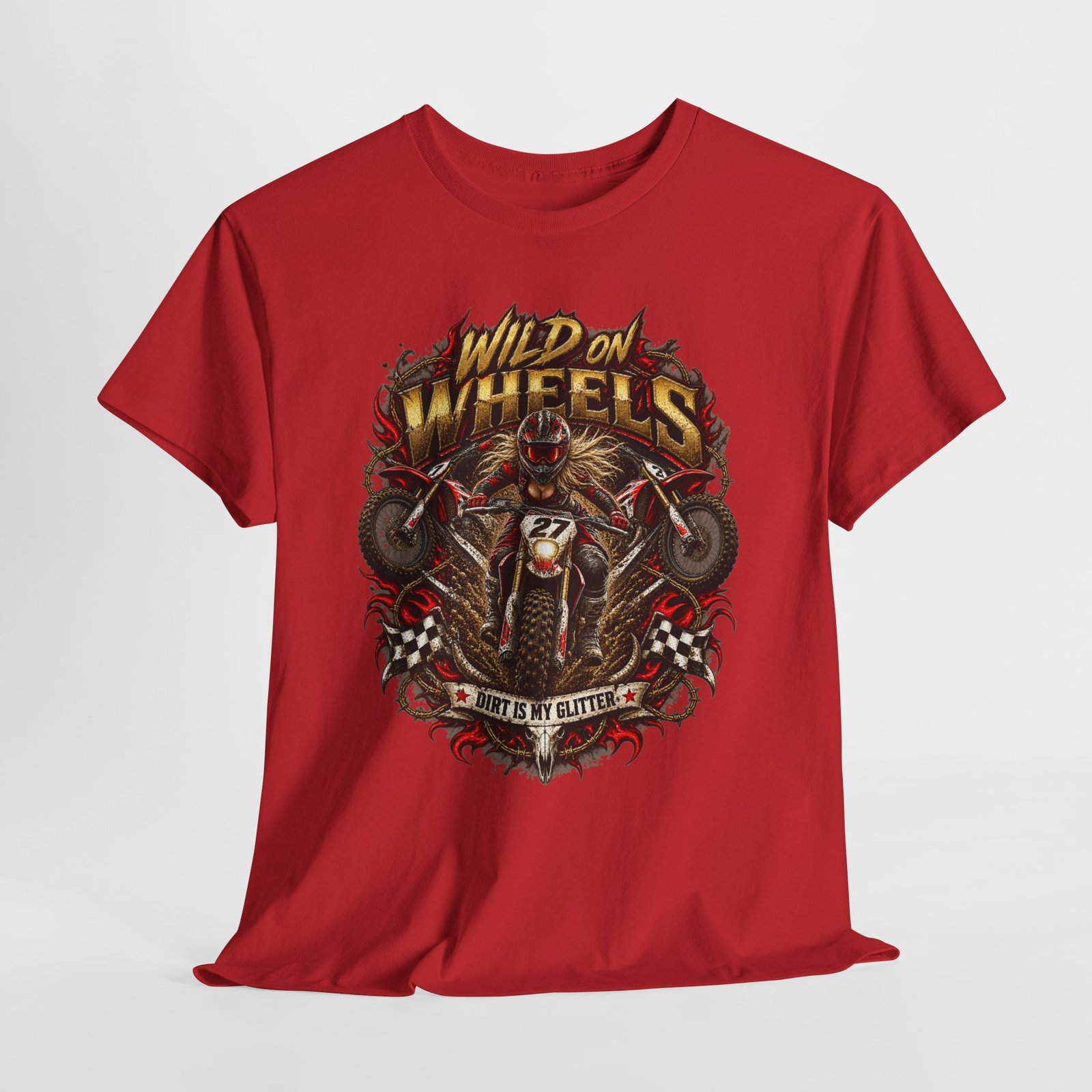 Wild on Wheels Motorcycle Tee — "Born to Ride" Biker Graphic T-Shirt - Image 22