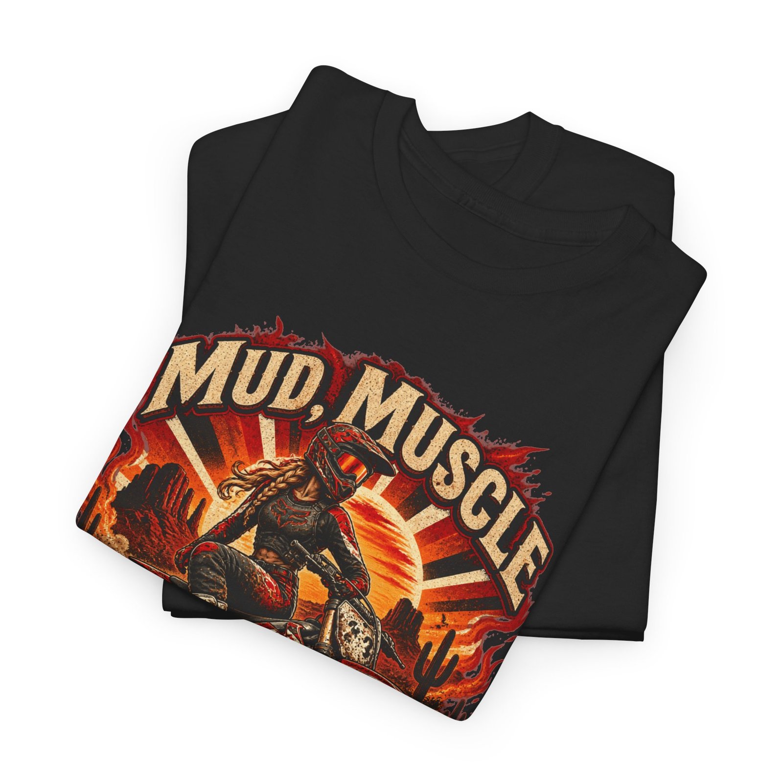 Mud, Muscle & Mayhem Dirt Bike T‑Shirt — Off‑Road Motocross Rider Tee - Image 6