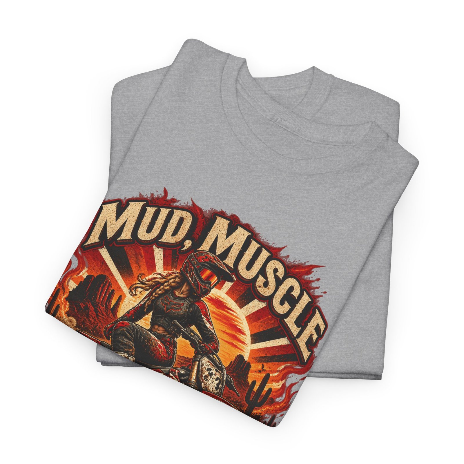 Mud, Muscle & Mayhem Dirt Bike T‑Shirt — Off‑Road Motocross Rider Tee - Image 9