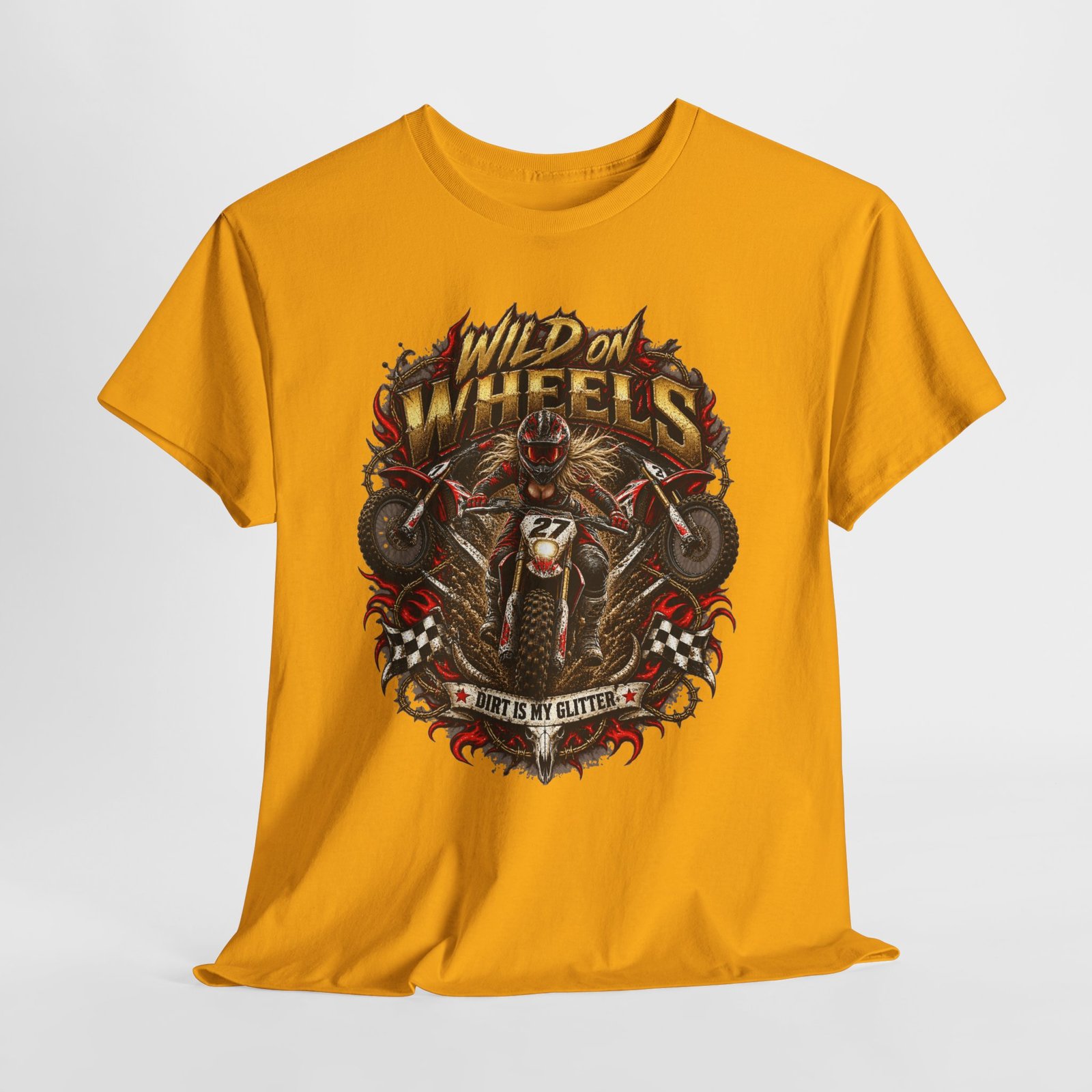 Wild on Wheels Motorcycle Tee — "Born to Ride" Biker Graphic T-Shirt - Image 10