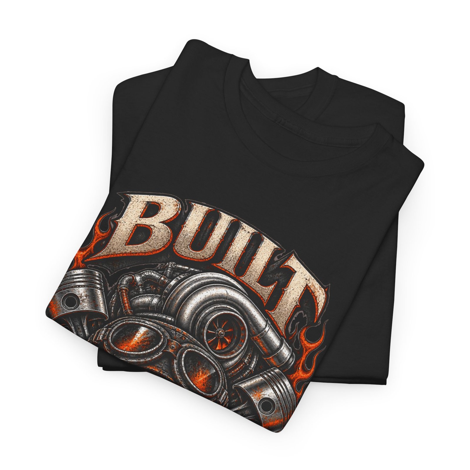 Built Not Bought Skull Mechanics T‑Shirt - Image 6