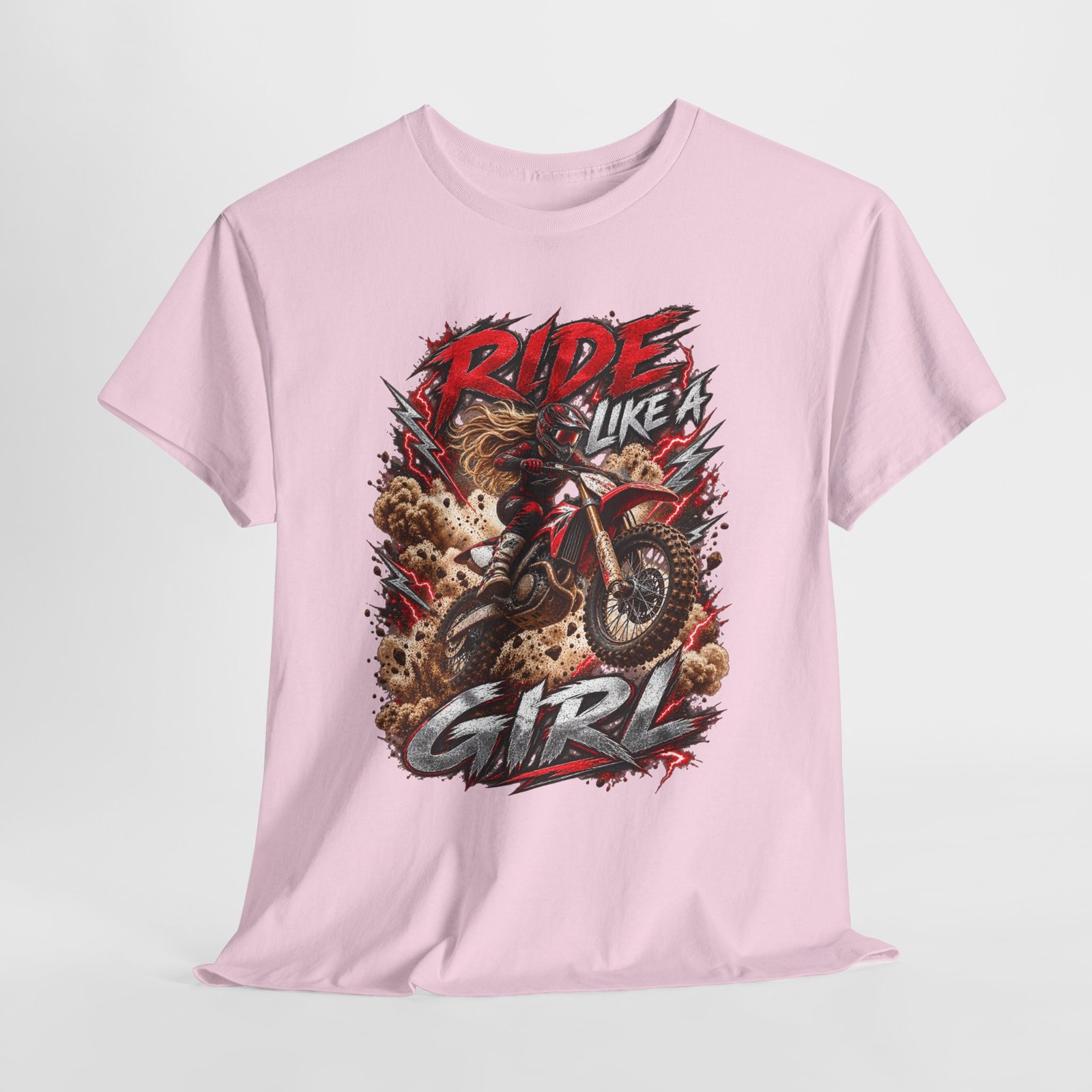 Ride Like a Girl Dirt Bike Tee — Women’s Motocross Motorcycle Shirt - Image 19