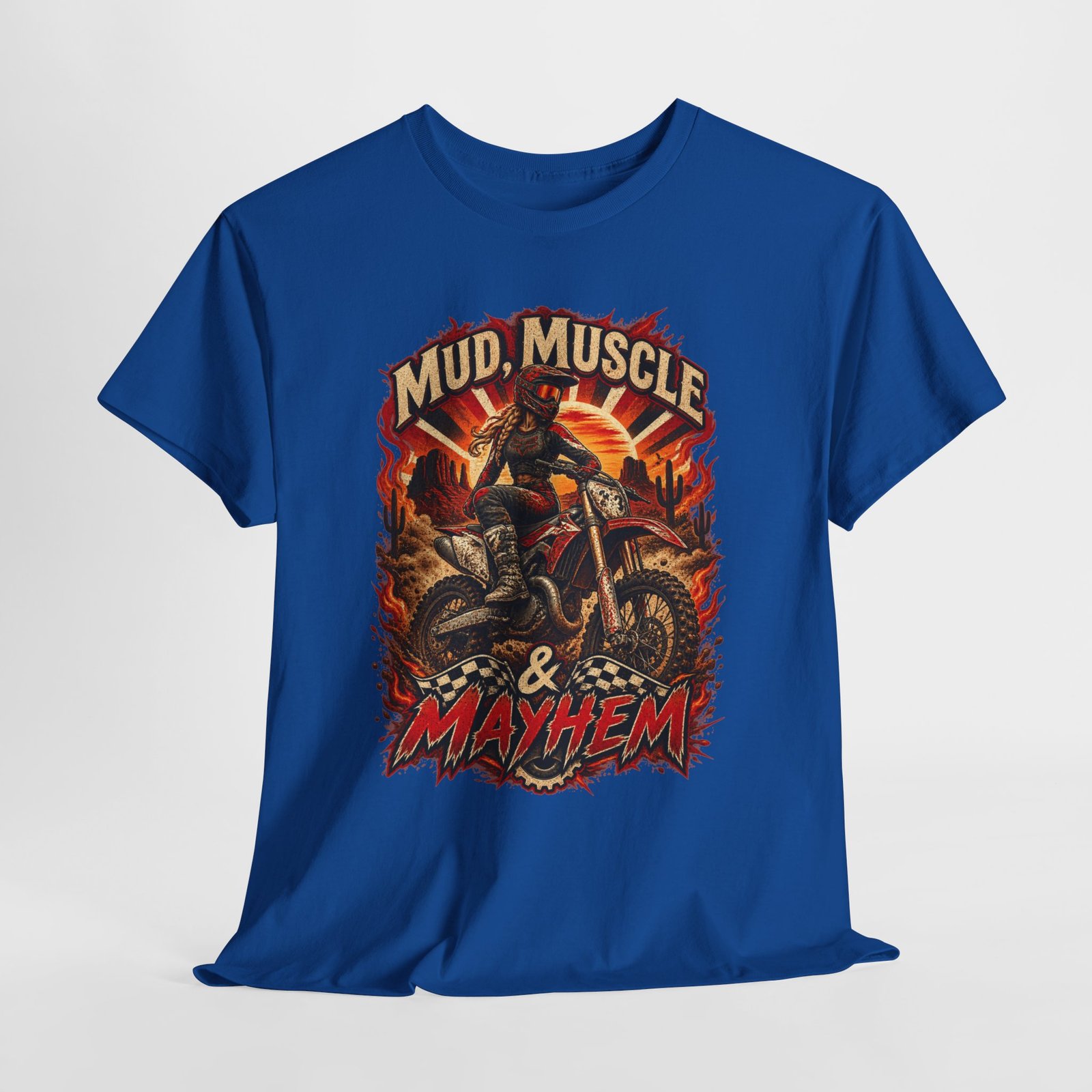 Mud, Muscle & Mayhem Dirt Bike T‑Shirt — Off‑Road Motocross Rider Tee - Image 19