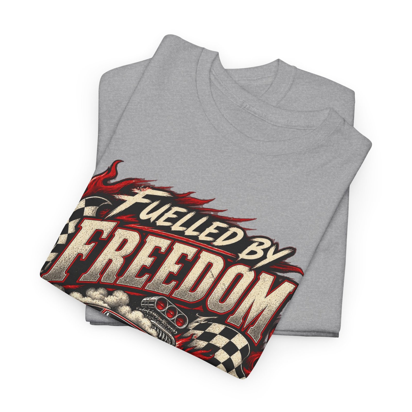 Fuelled By Freedom Muscle Car T-Shirt - Image 9
