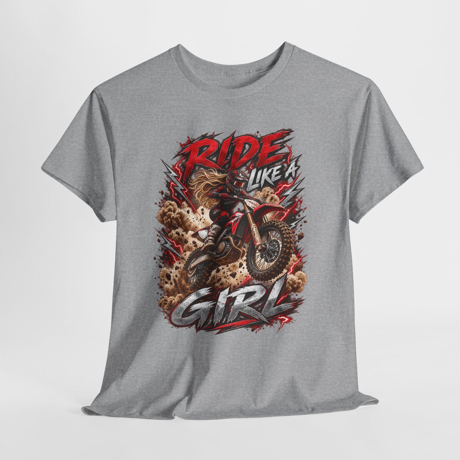 Ride Like a Girl Dirt Bike Tee — Women’s Motocross Motorcycle Shirt - Image 7