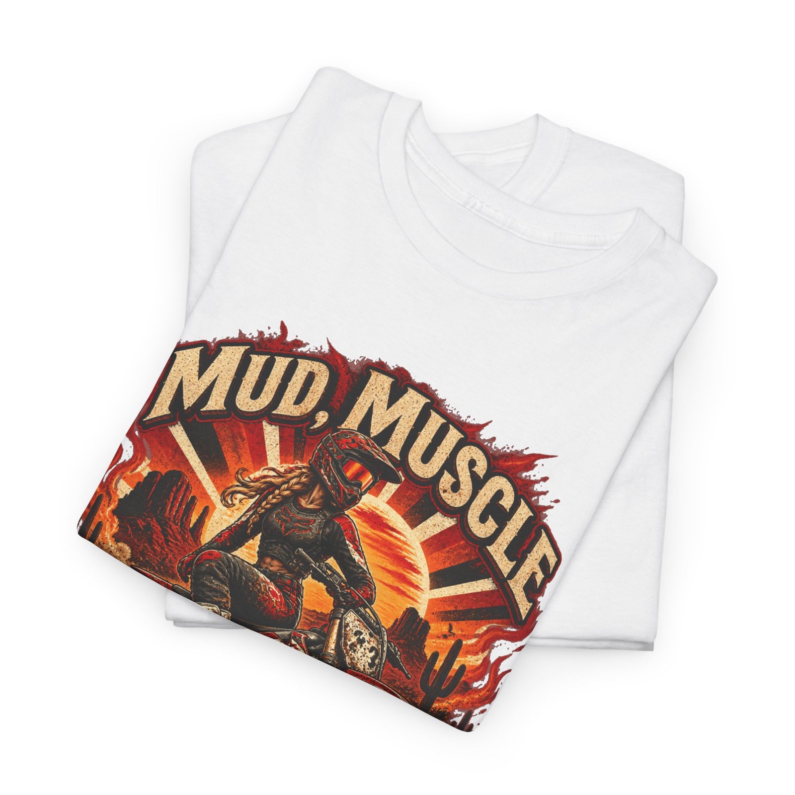 Mud, Muscle & Mayhem Dirt Bike T‑Shirt — Off‑Road Motocross Rider Tee - Image 3