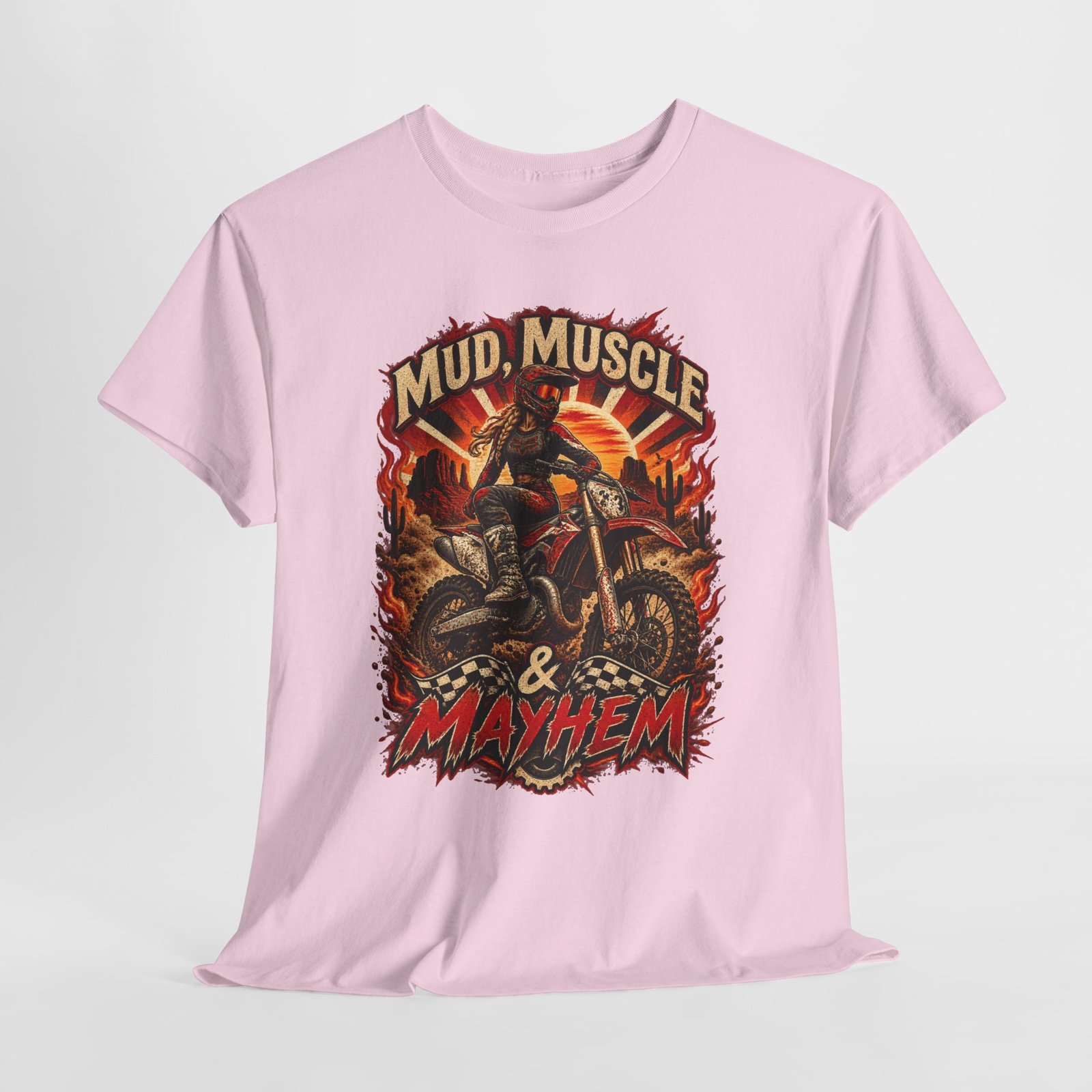 Mud, Muscle & Mayhem Dirt Bike T‑Shirt — Off‑Road Motocross Rider Tee - Image 22