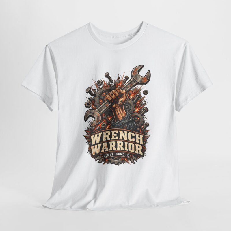 Wrench Warrior T-Shirt — Mechanic Tools Graphic Tee