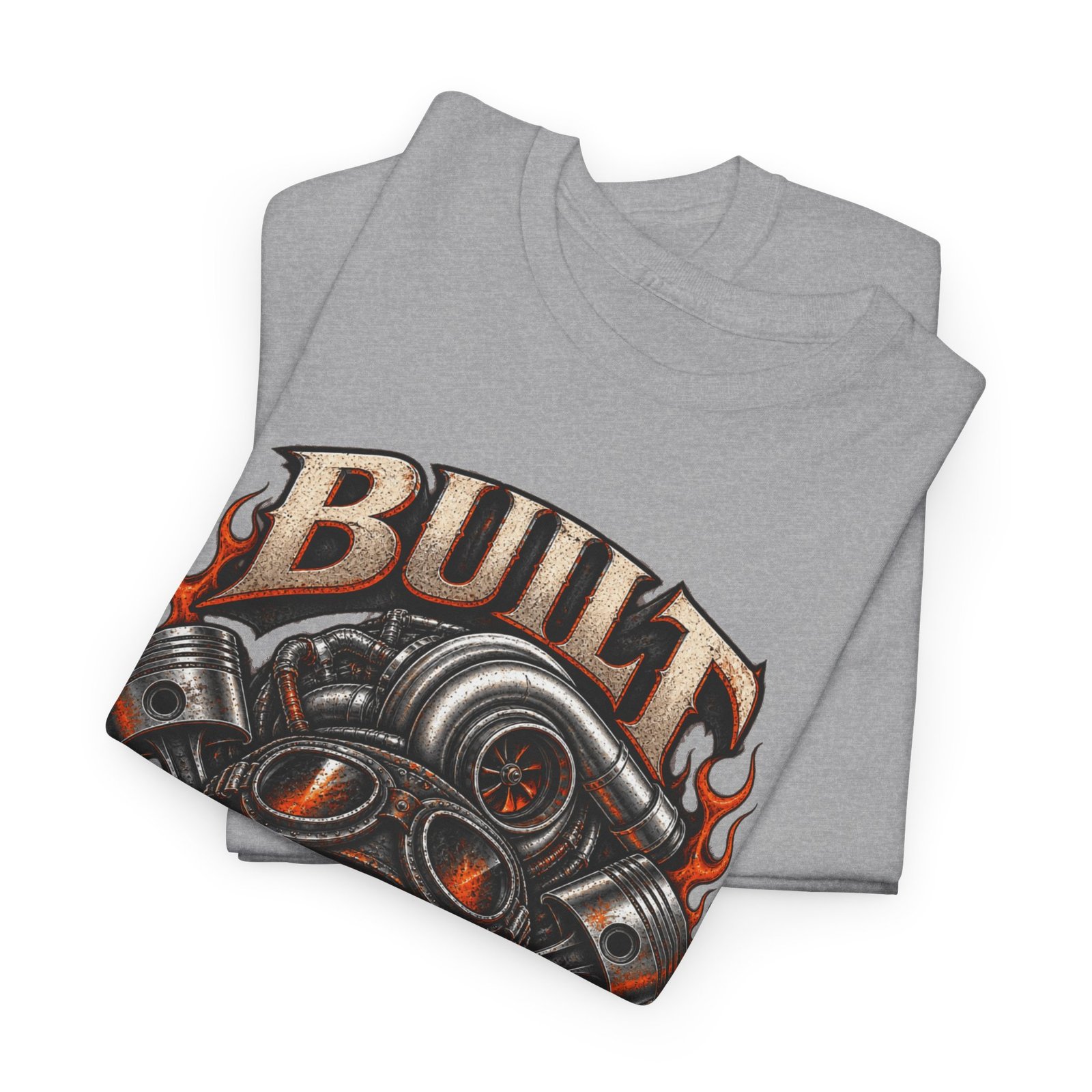 Built Not Bought Skull Mechanics T‑Shirt - Image 9