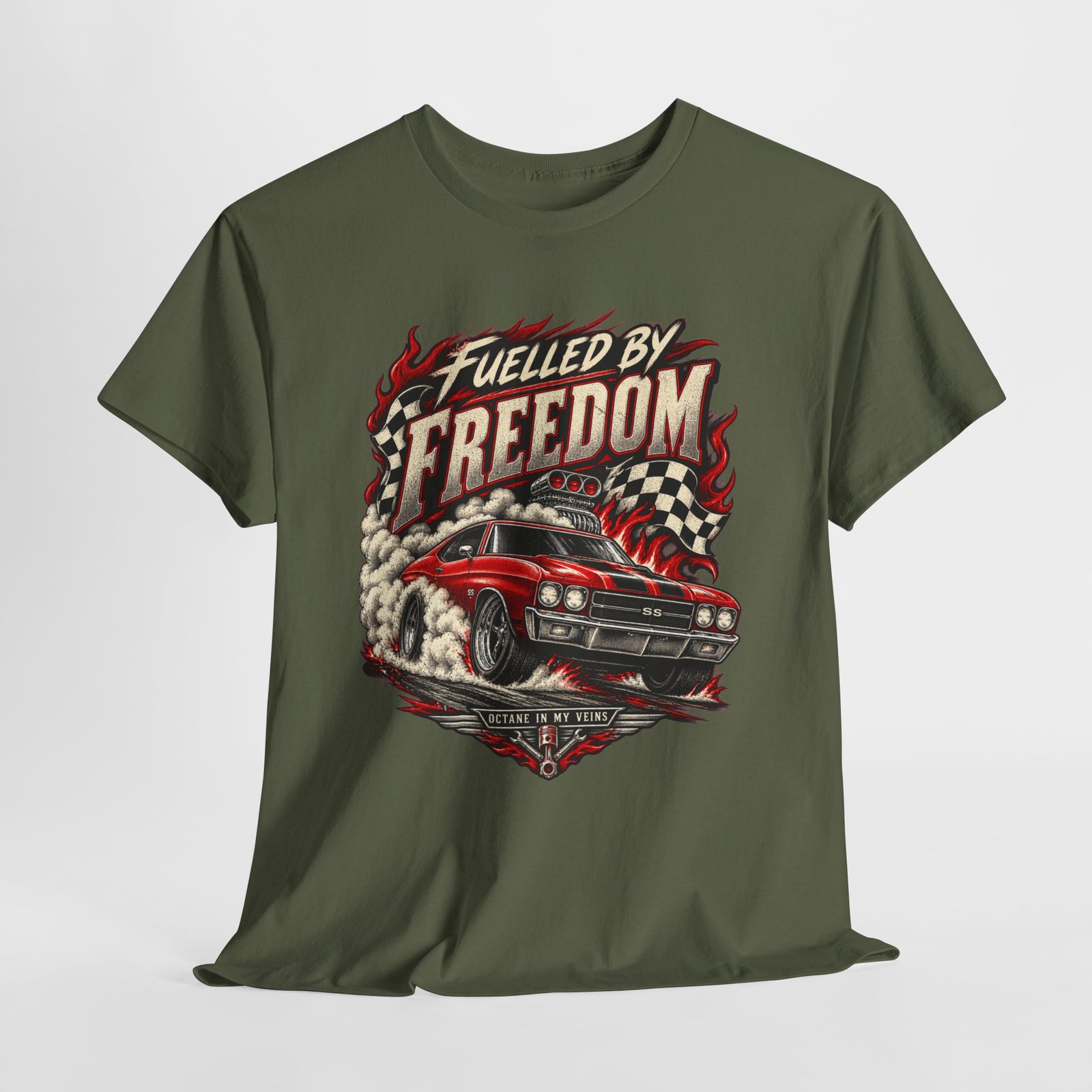 Fuelled By Freedom Muscle Car T-Shirt - Image 10