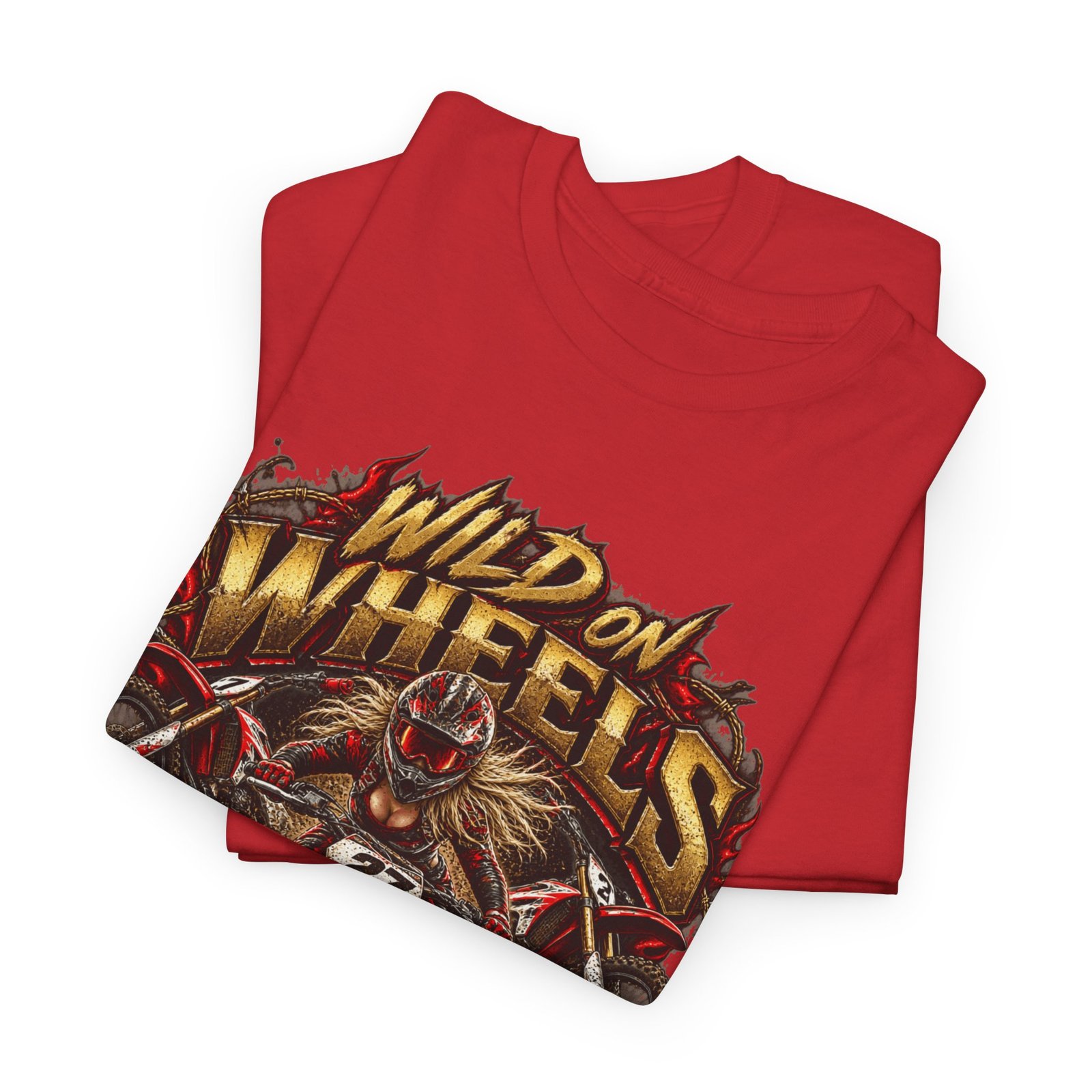 Wild on Wheels Motorcycle Tee — "Born to Ride" Biker Graphic T-Shirt - Image 24
