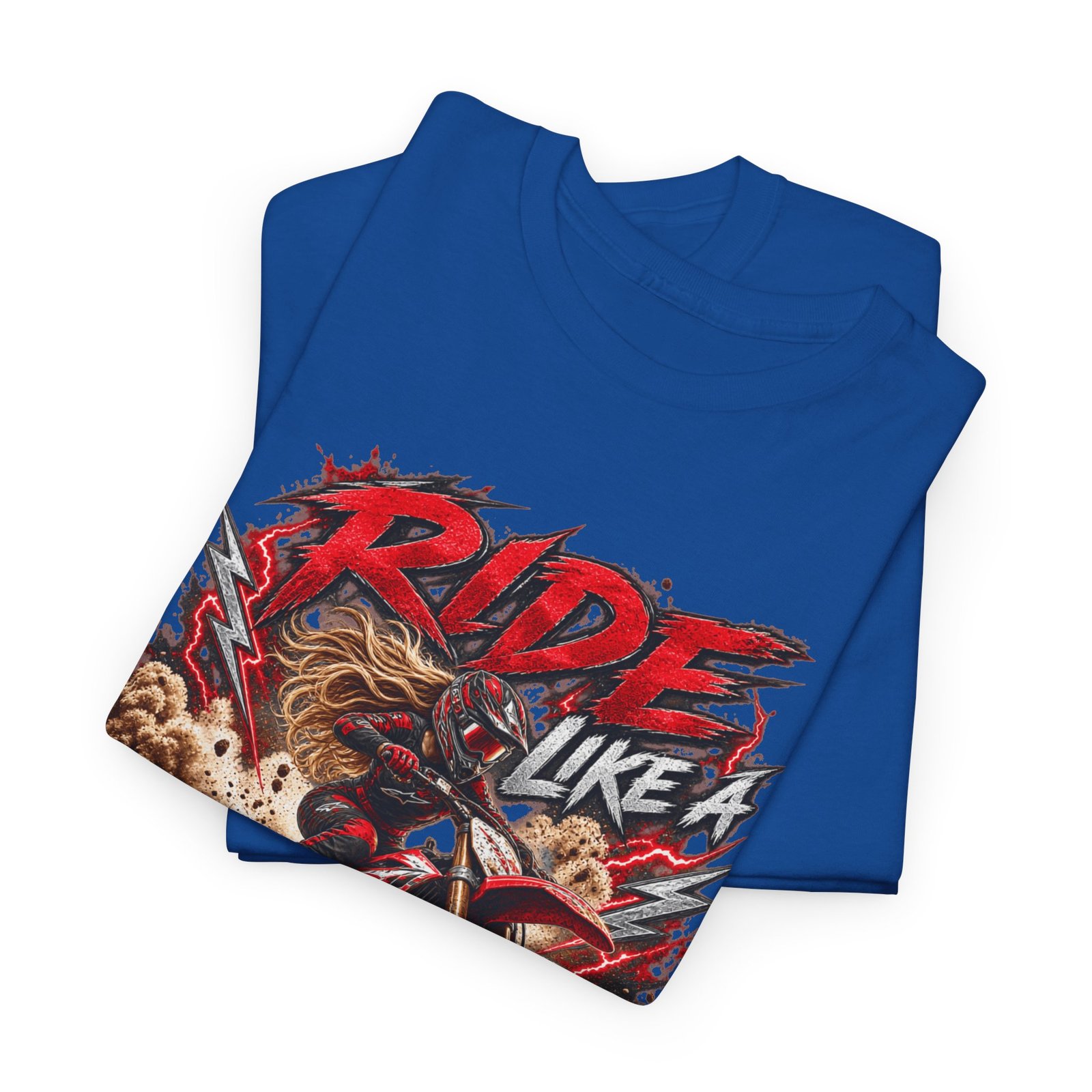Ride Like a Girl Dirt Bike Tee — Women’s Motocross Motorcycle Shirt - Image 18