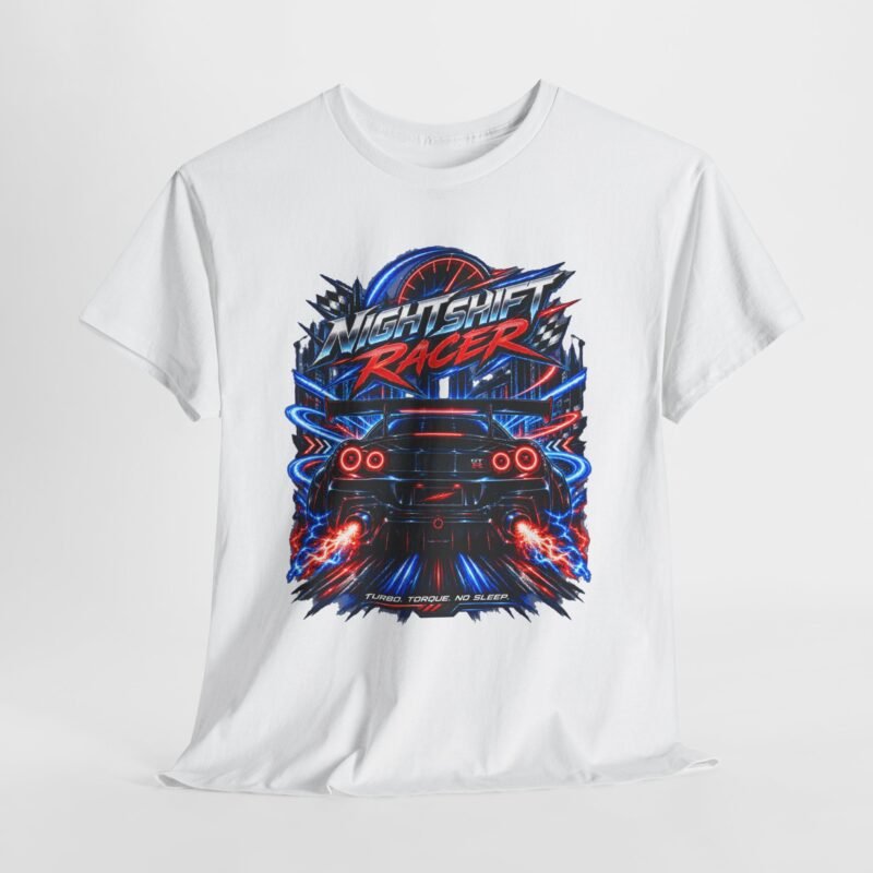 Nightshift Racer T-Shirt — Neon Retro Sports Car Graphic Tee