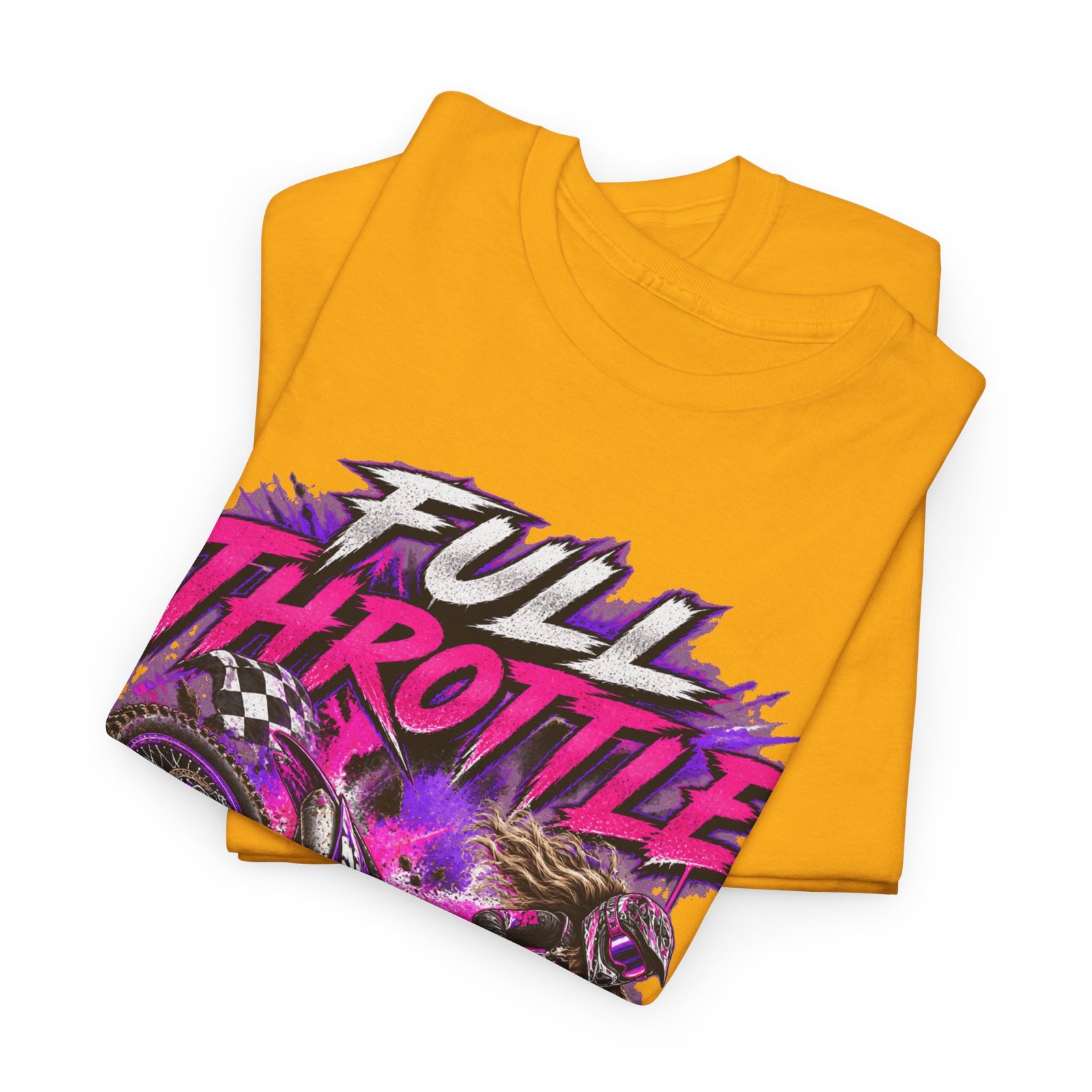 Full Throttle Dirt Bike T-Shirt — Motocross Rider Graphic Tee - Image 12