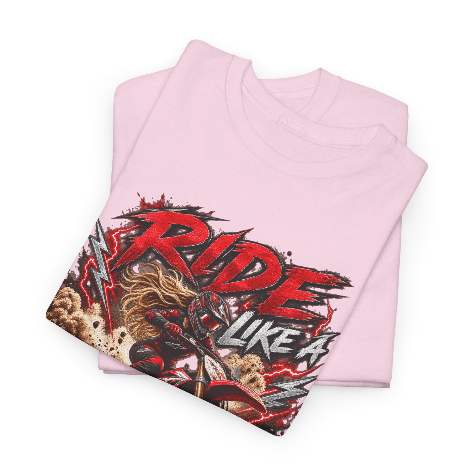 Ride Like a Girl Dirt Bike Tee — Women’s Motocross Motorcycle Shirt - Image 21