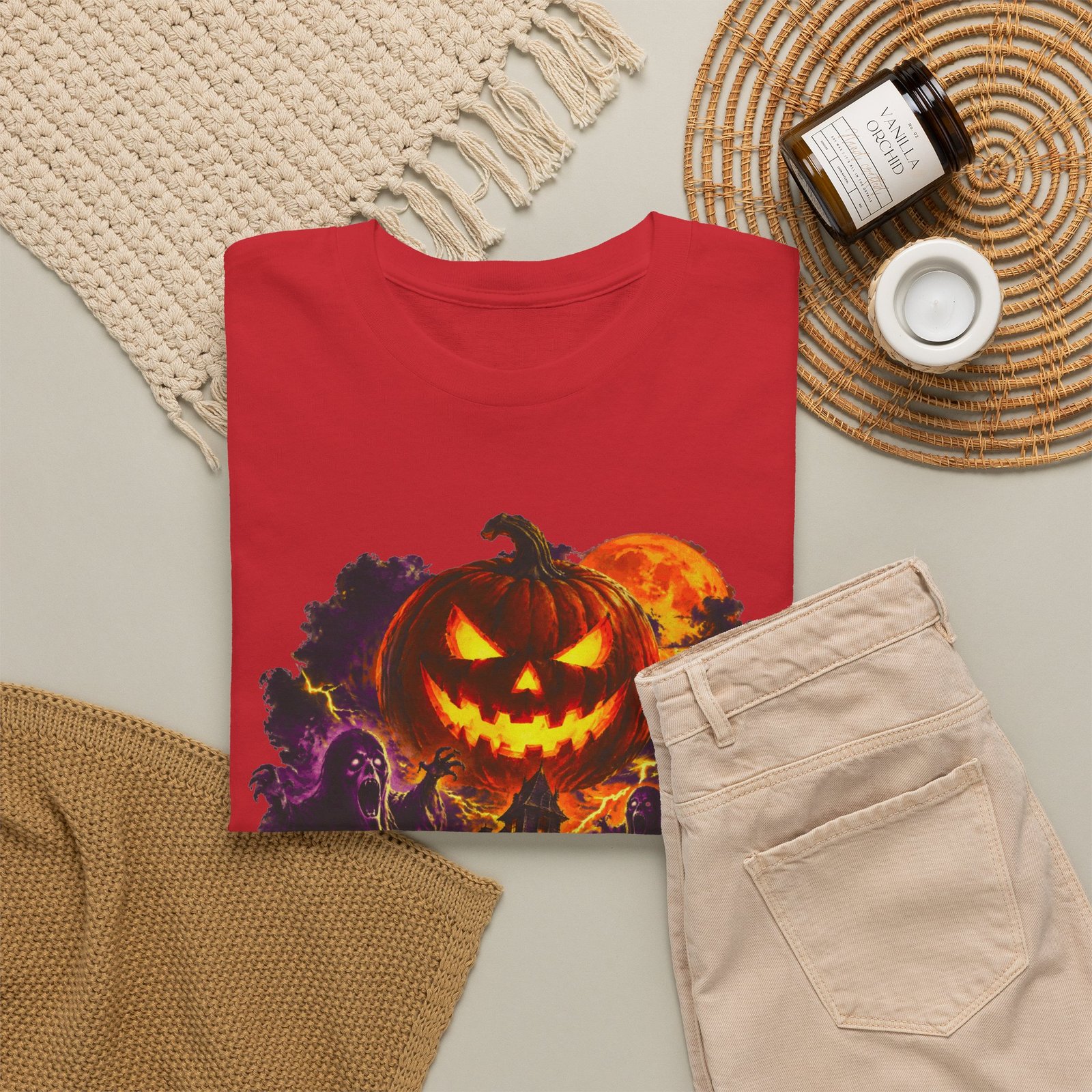 Halloween Night T-Shirt — Jack-O'-Lantern Horror Graphic Tee - Image 24