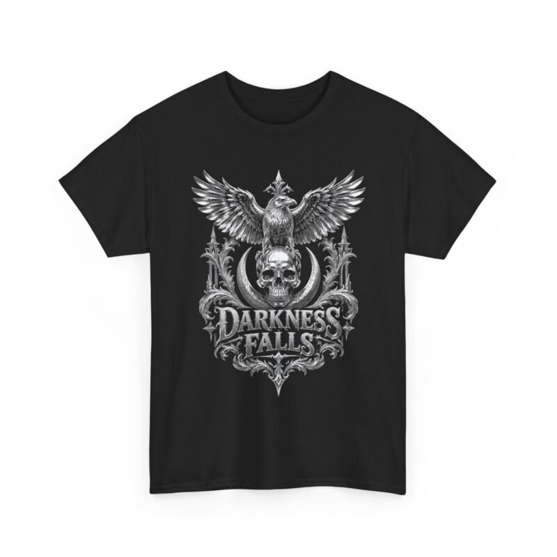 Darkness Falls Skull & Eagle Graphic Tee