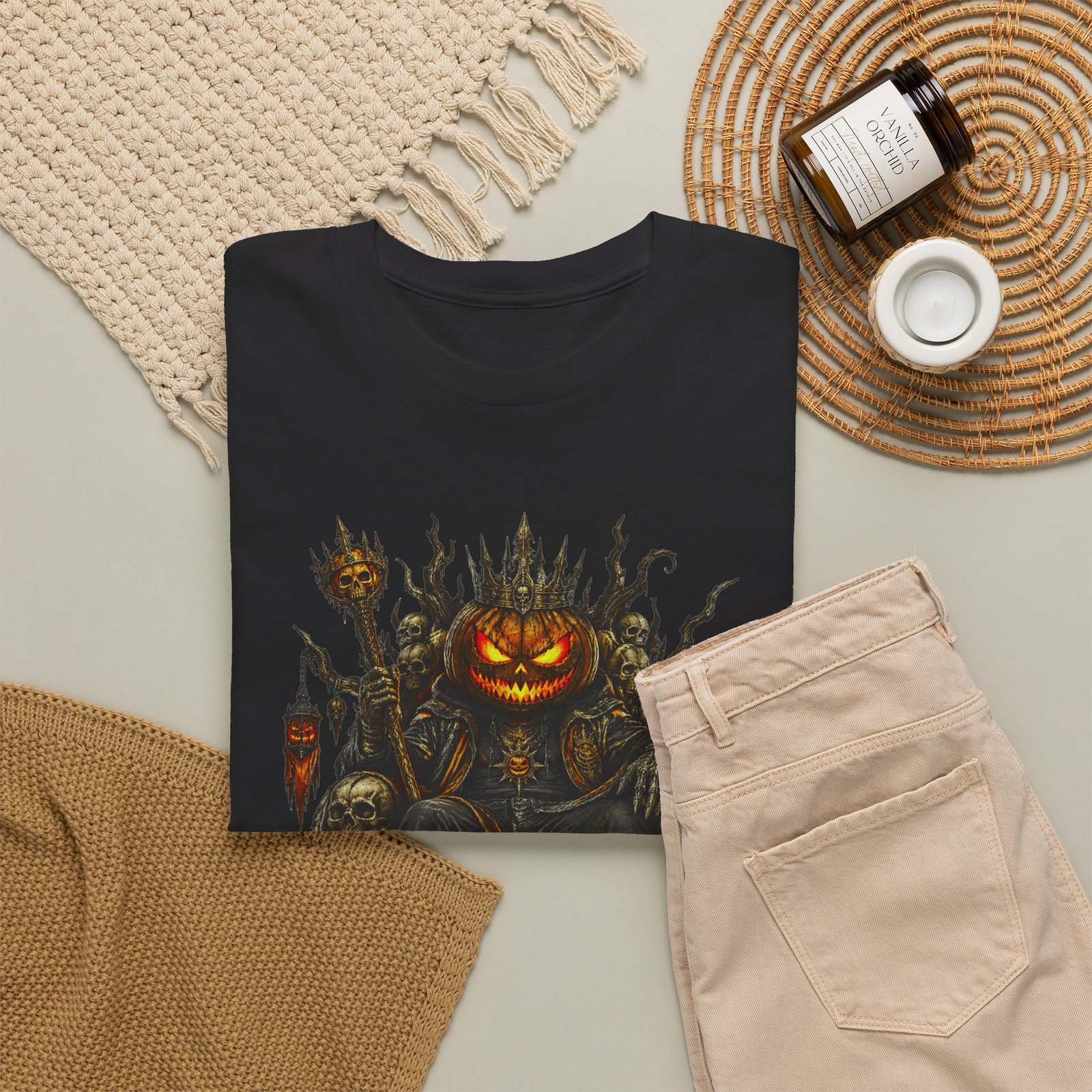 Halloween Pumpkin Throne Tee - Image 8