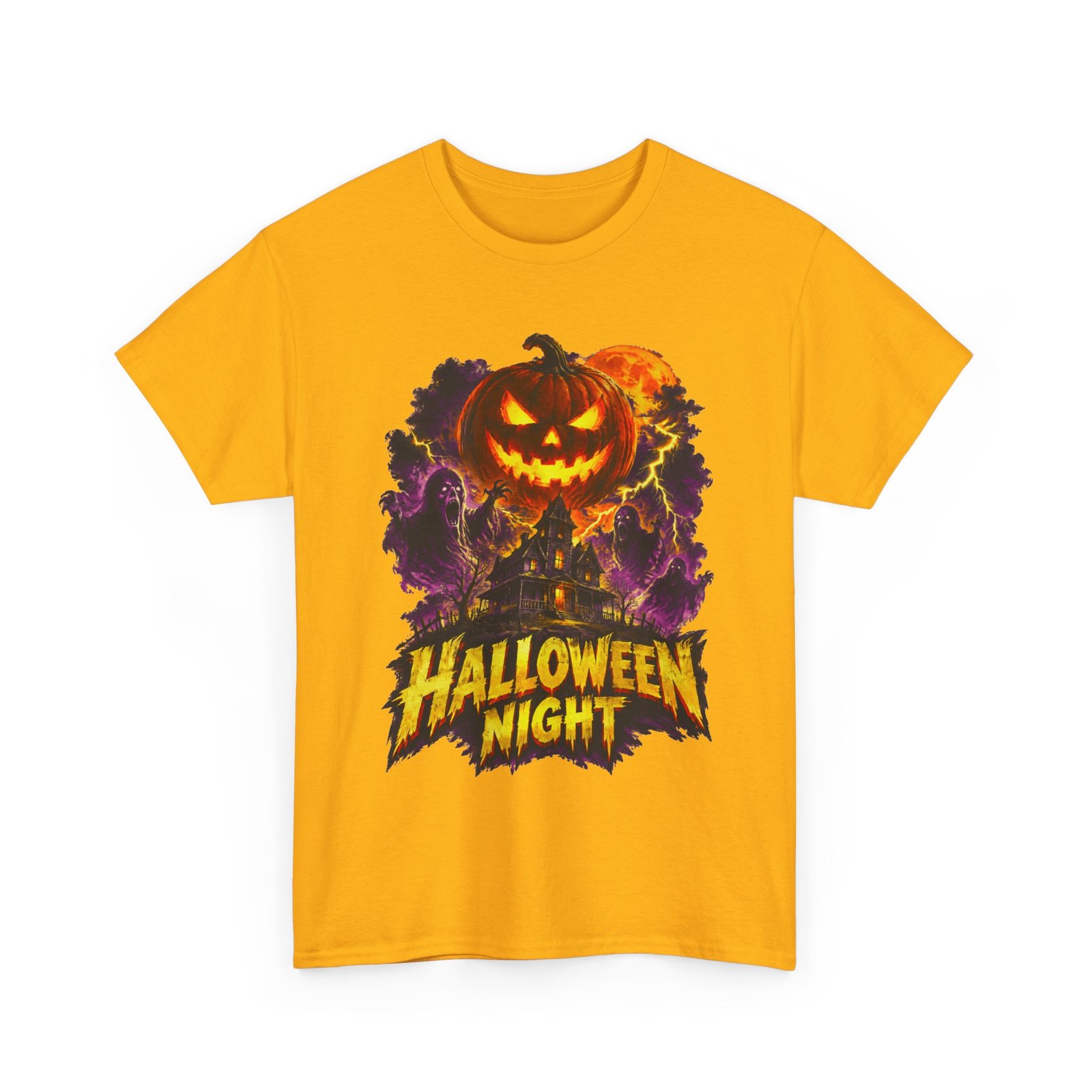 Halloween Night T-Shirt — Jack-O'-Lantern Horror Graphic Tee - Image 9