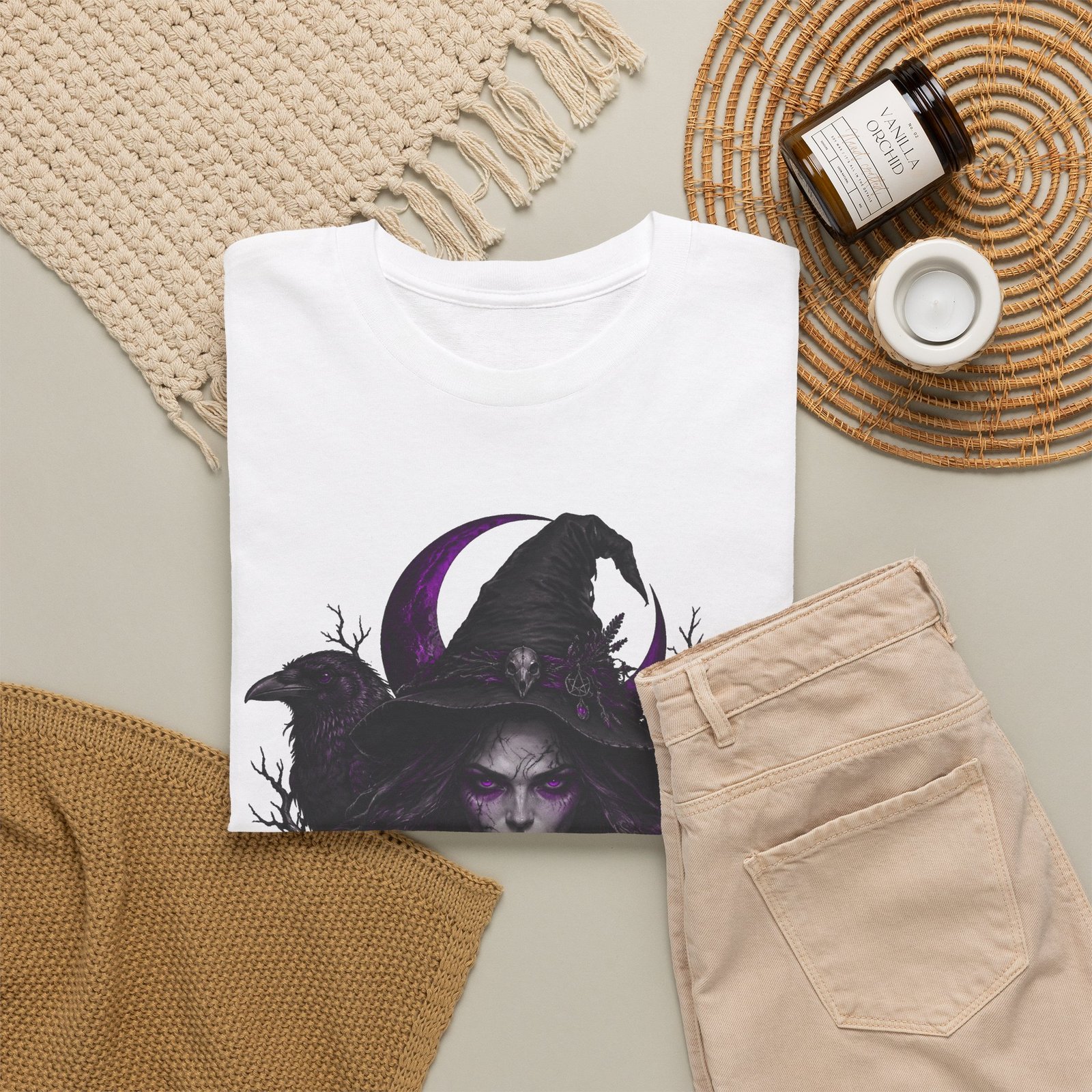 Witching Hour Witch Graphic Tee - Image 4
