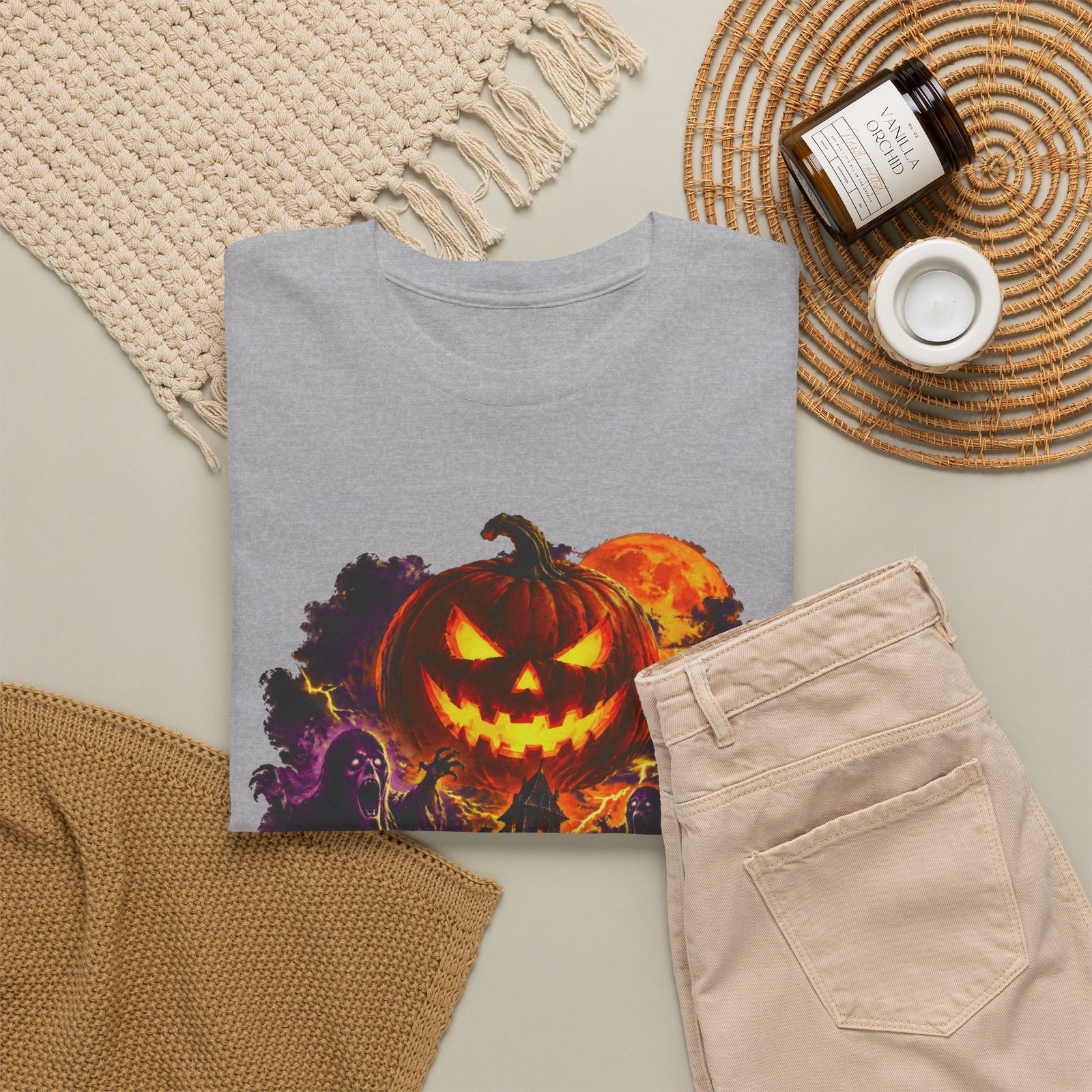 Halloween Night T-Shirt — Jack-O'-Lantern Horror Graphic Tee - Image 8