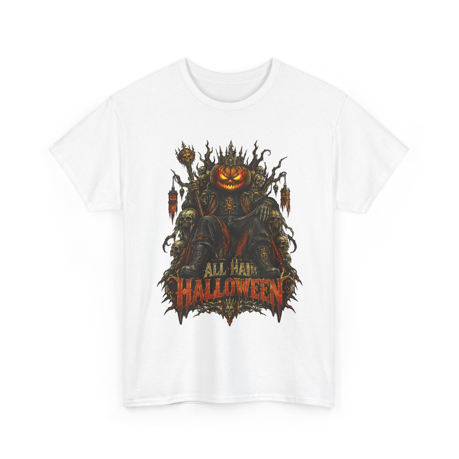 Halloween Pumpkin Throne Tee